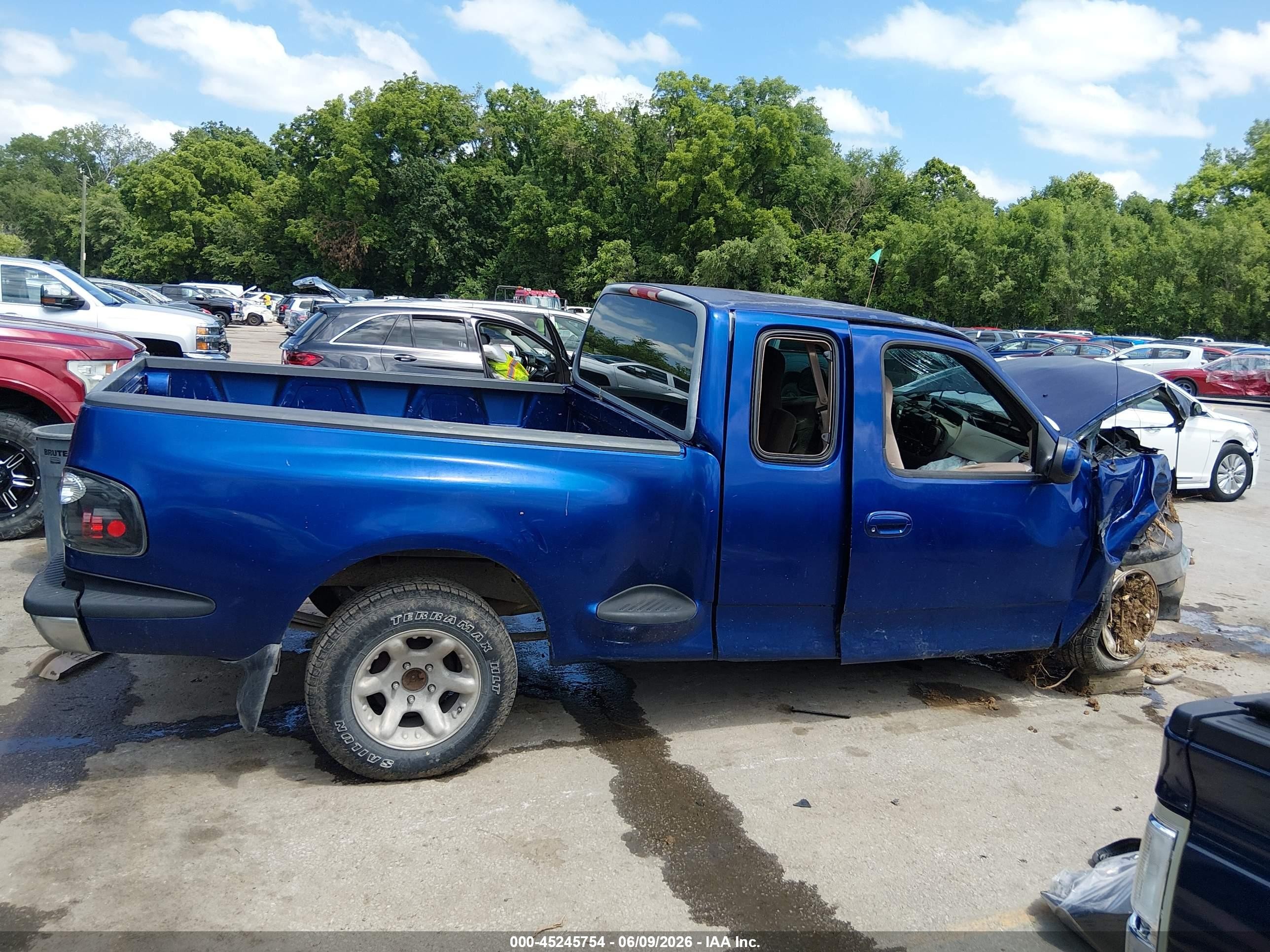 1997 Ford F-150 Xl/xlt Blue vin: 1FTDX0725VKB42957