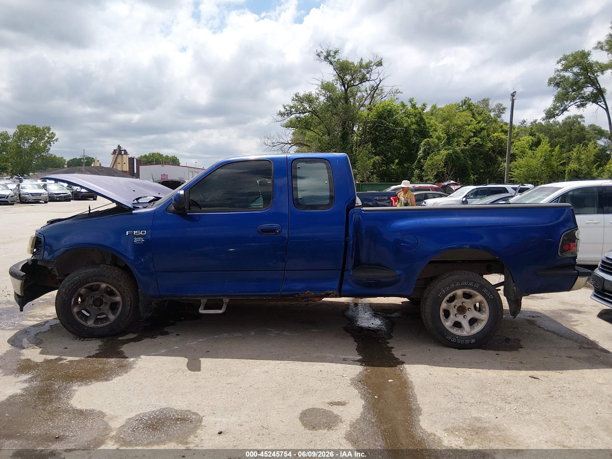 1997 Ford F-150 Xl/xlt Blue vin: 1FTDX0725VKB42957