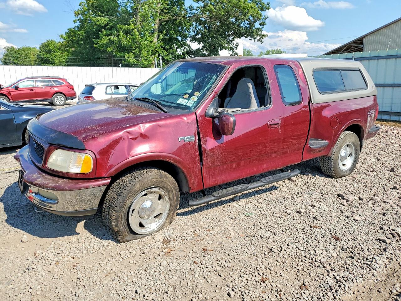 1997 Ford F150 Maroon vin: 1FTDX0868VKA66216