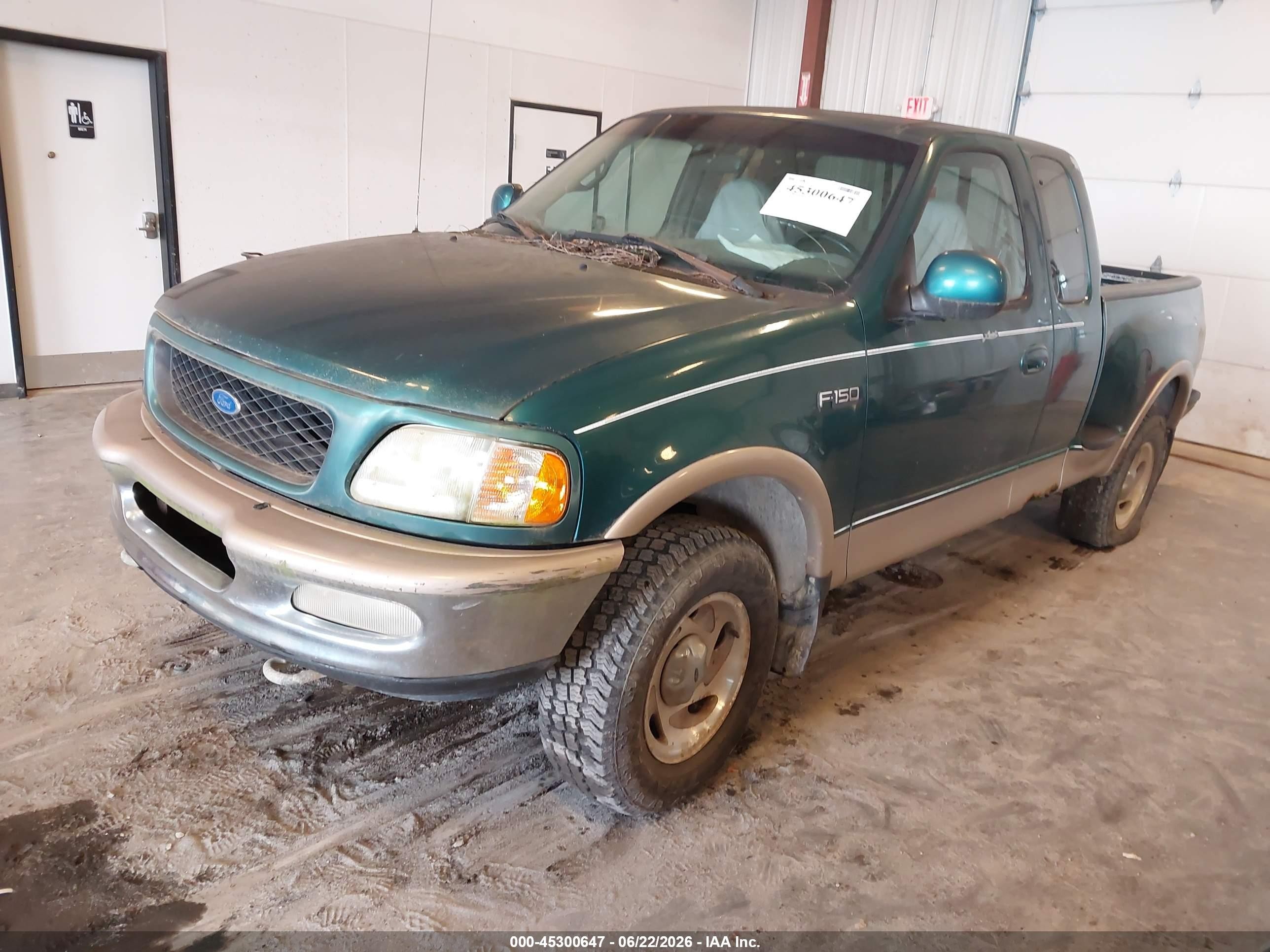 1997 Ford F150   Green vin: 1FTDX08W5VKB44807