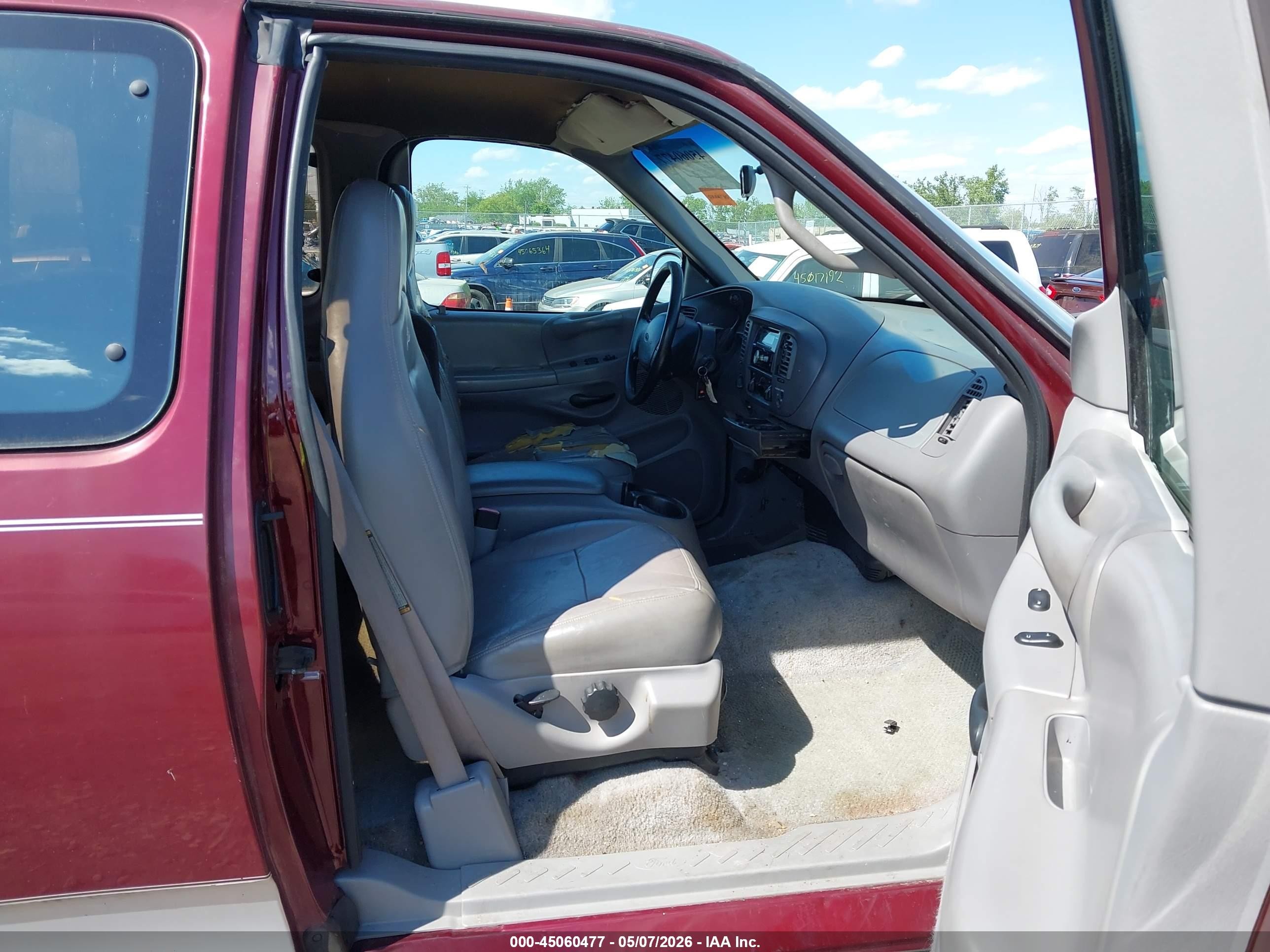 1997 Ford F-150 Lariat/xl/xlt Maroon vin: 1FTDX08W5VKC33941