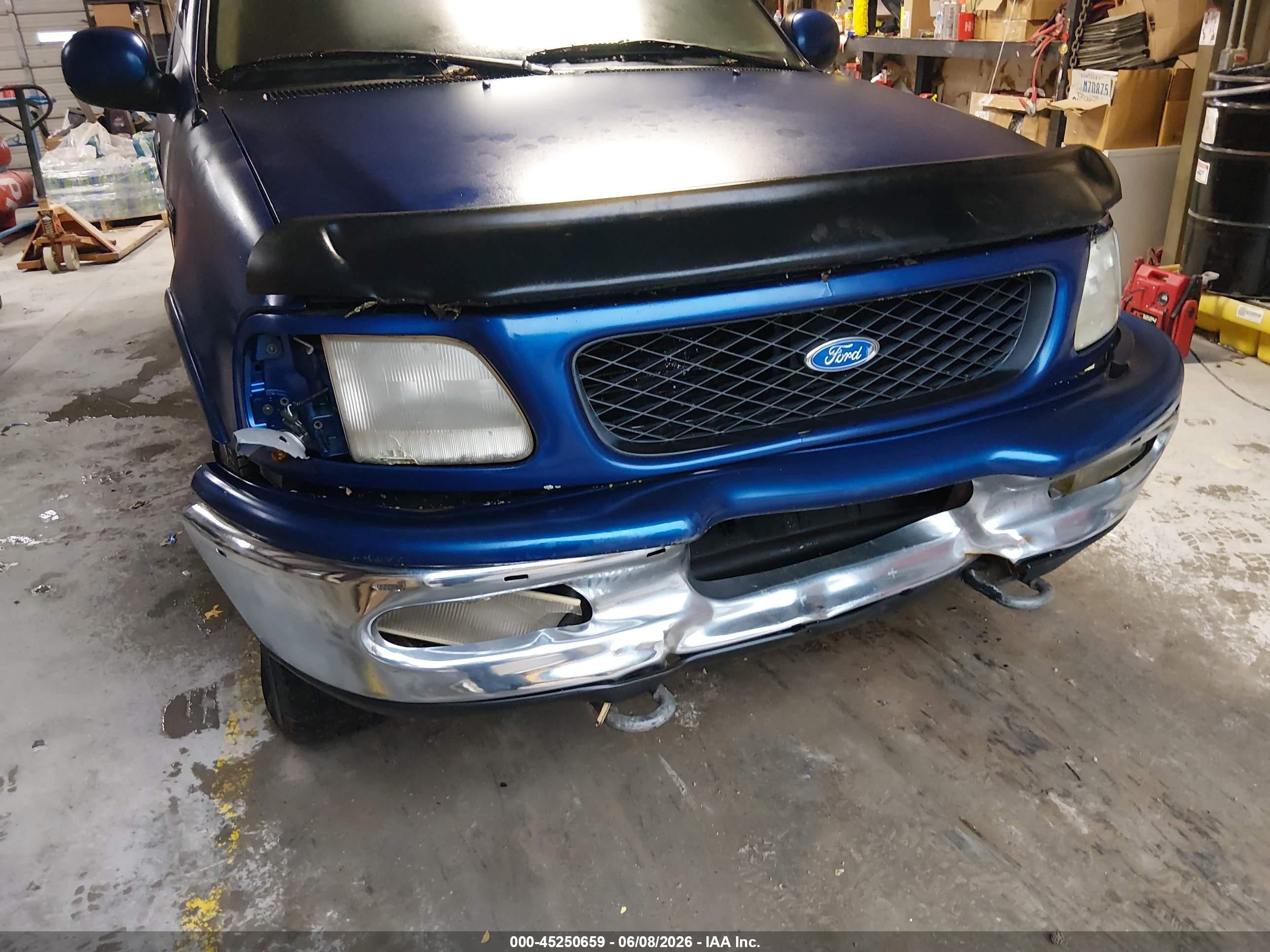 1997 Ford F-150 Lariat/xl/xlt Blue vin: 1FTDX08W8VKB61164