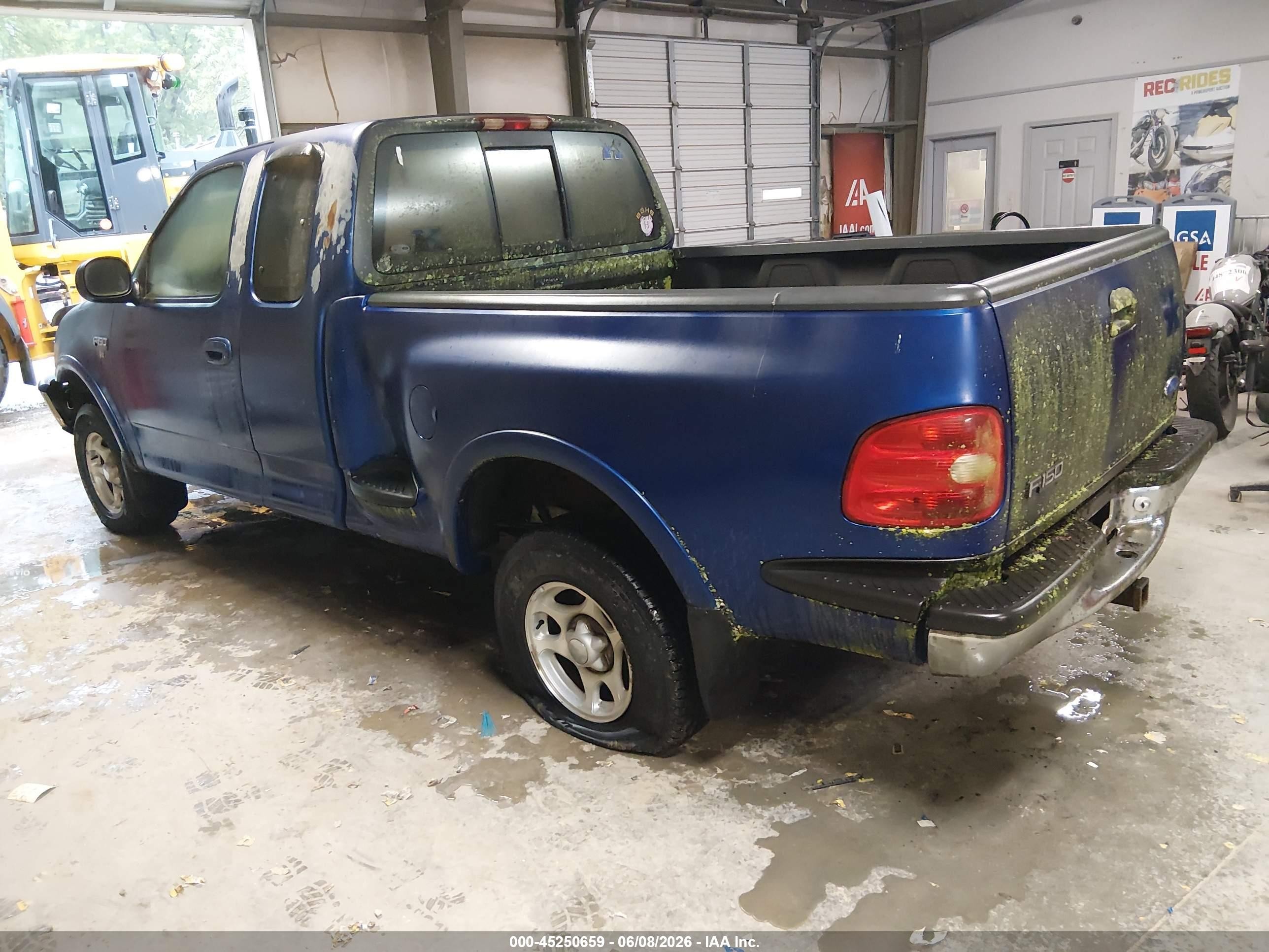 1997 Ford F-150 Lariat/xl/xlt Blue vin: 1FTDX08W8VKB61164