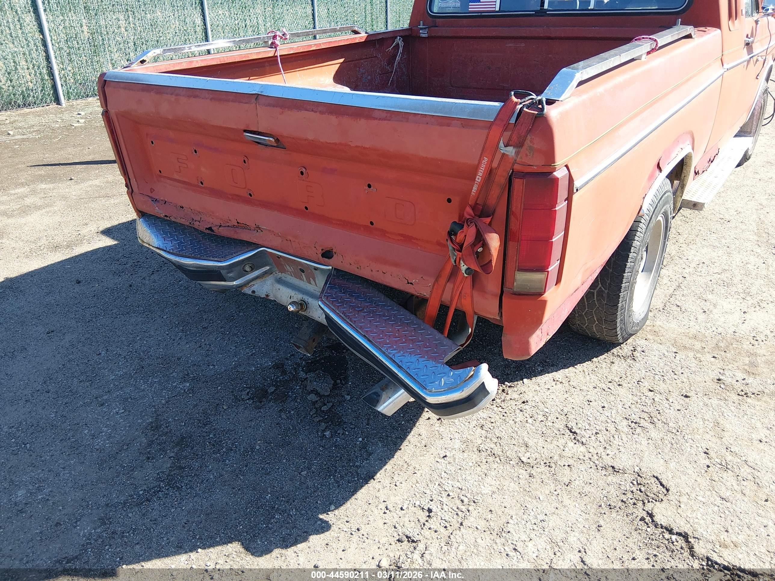 1982 Ford F150   Orange vin: 1FTDX15F9CKA43843