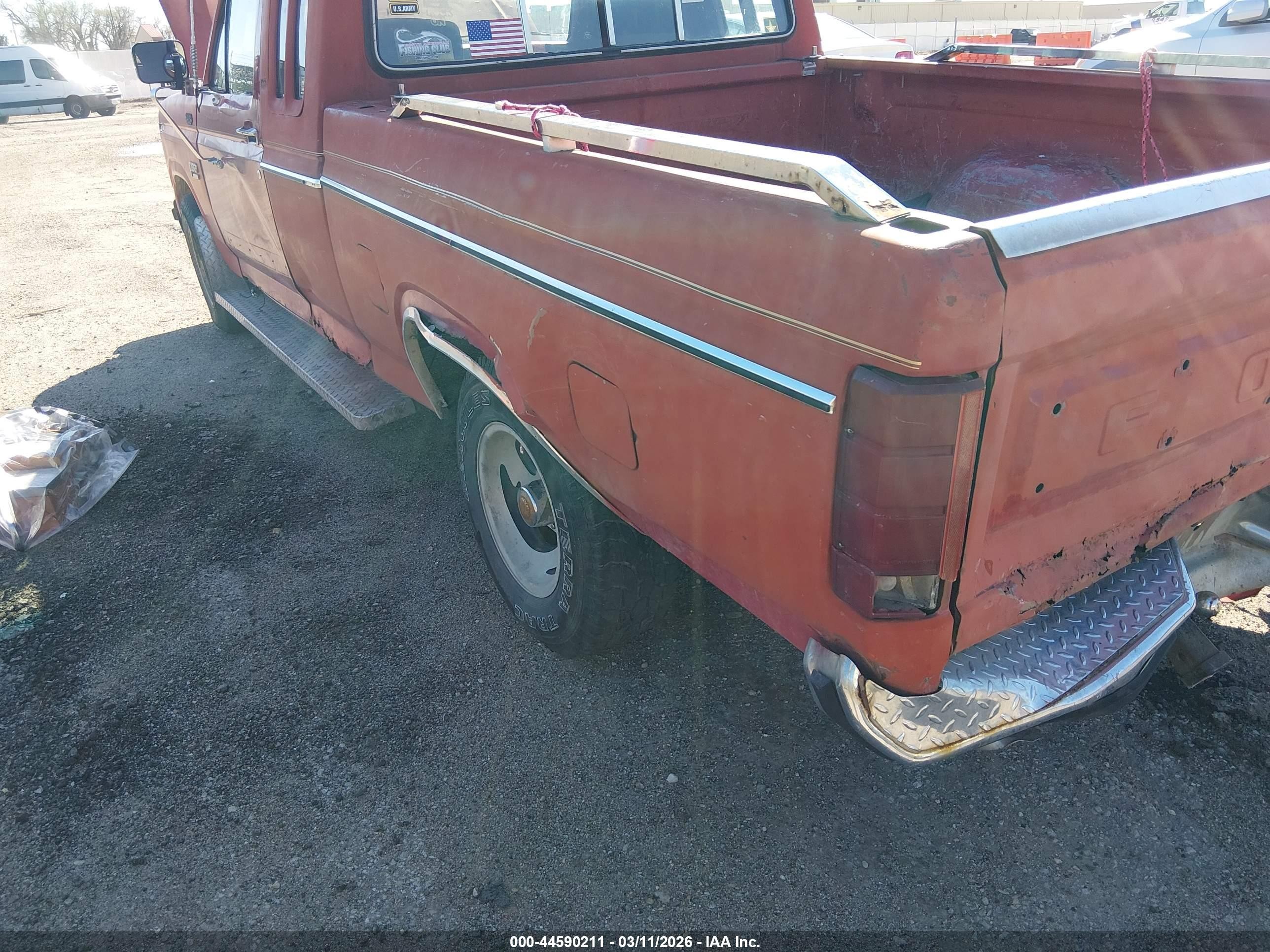 1982 Ford F150   Orange vin: 1FTDX15F9CKA43843