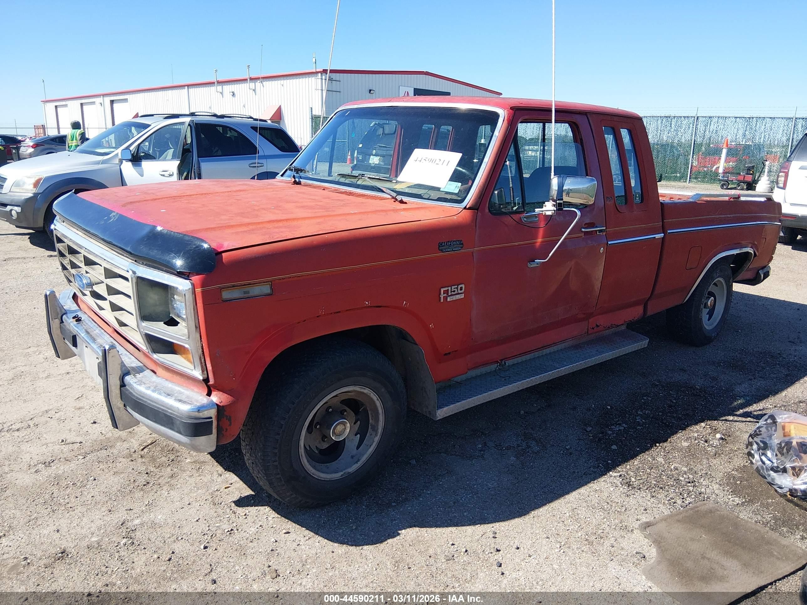 1982 Ford F150   Orange vin: 1FTDX15F9CKA43843