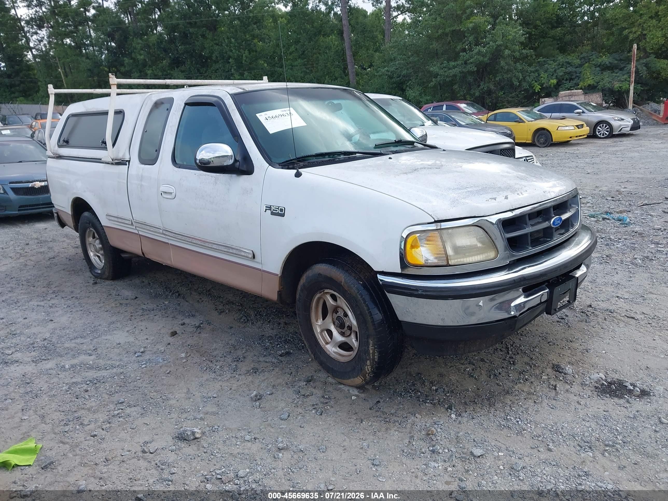 1997 Ford F-150 Standard Standard/xl/xlt Белый vin: 1FTDX1720VNB06355