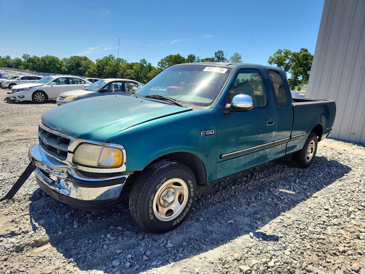 1997 Ford F150 Green vin: 1FTDX1725VNC72550