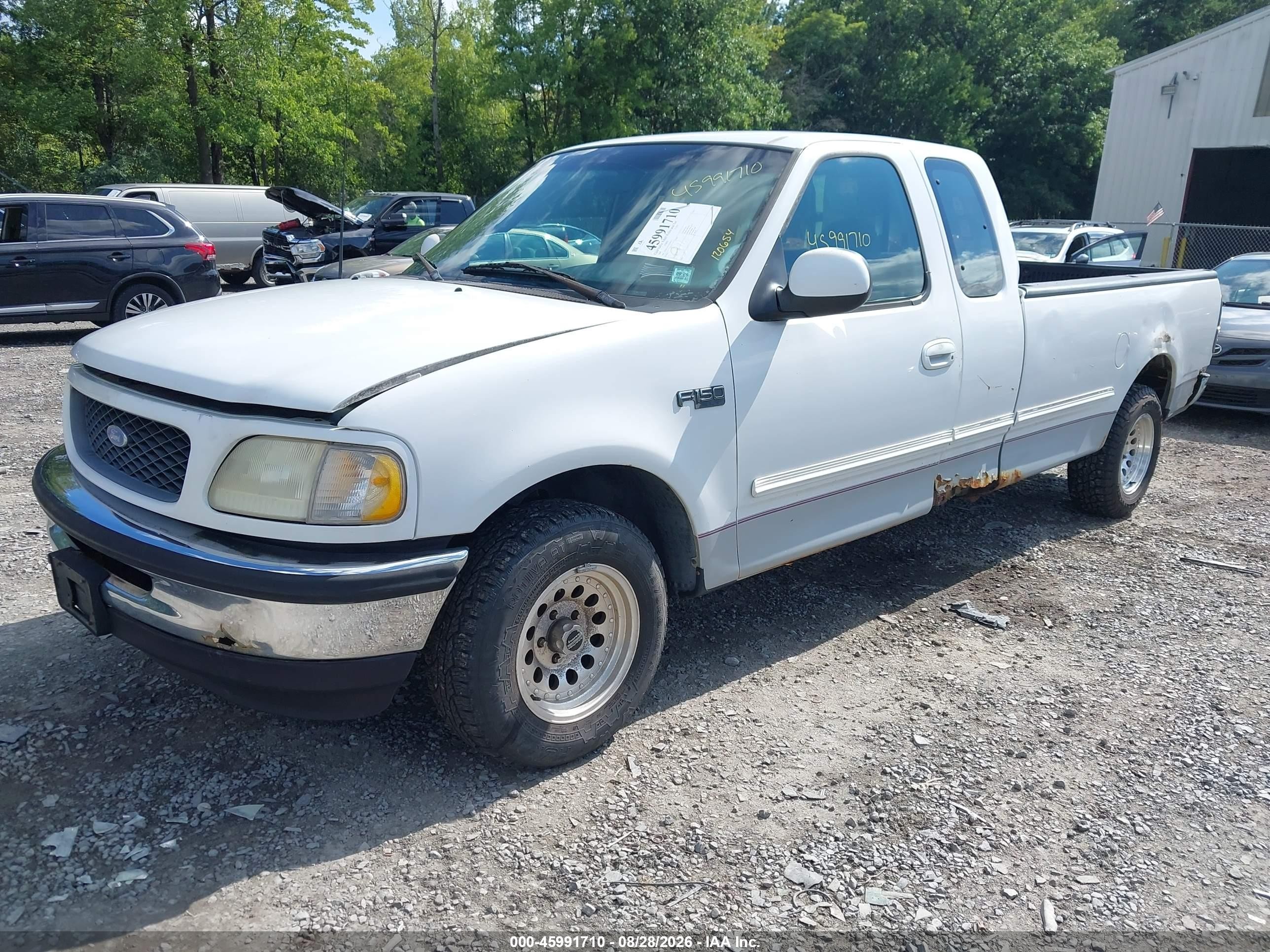 1997 Ford F-150 Lariat/standard/xl/xlt White vin: 1FTDX1761VNC69213