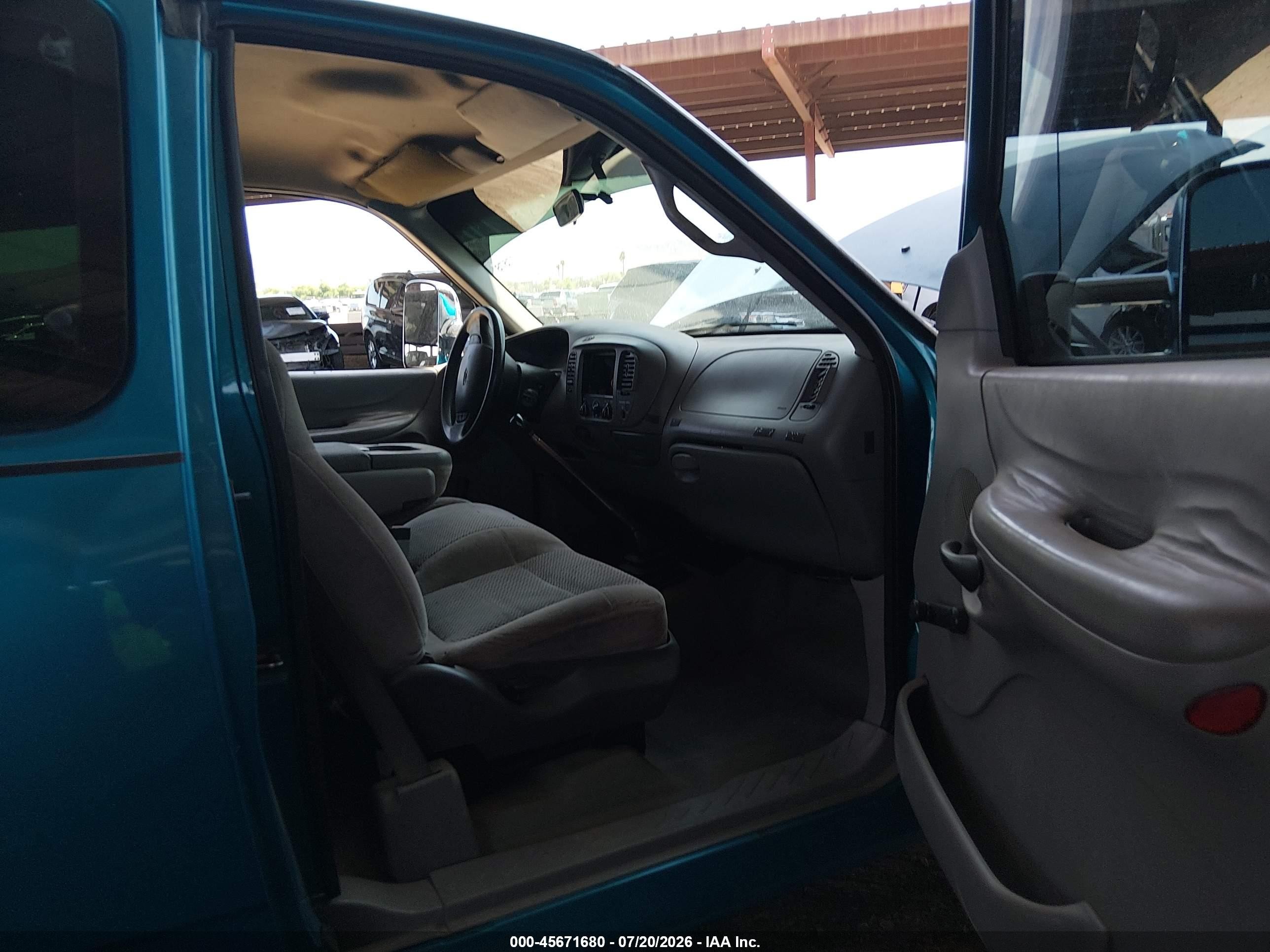 1997 Ford F-150 Standard Lariat/standard/xl/xlt Зеленый vin: 1FTDX1762VKC66029