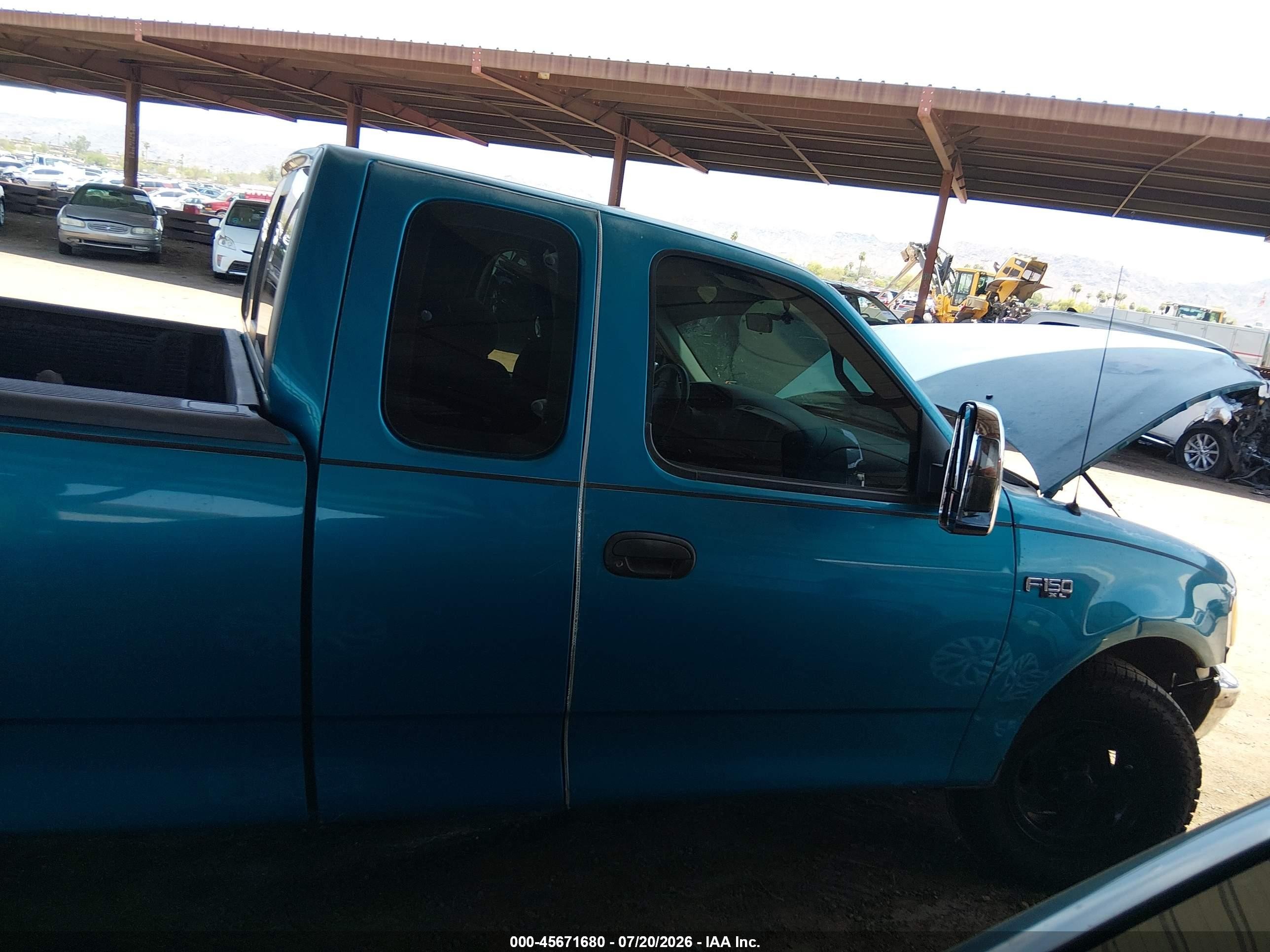 1997 Ford F-150 Standard Lariat/standard/xl/xlt Зеленый vin: 1FTDX1762VKC66029