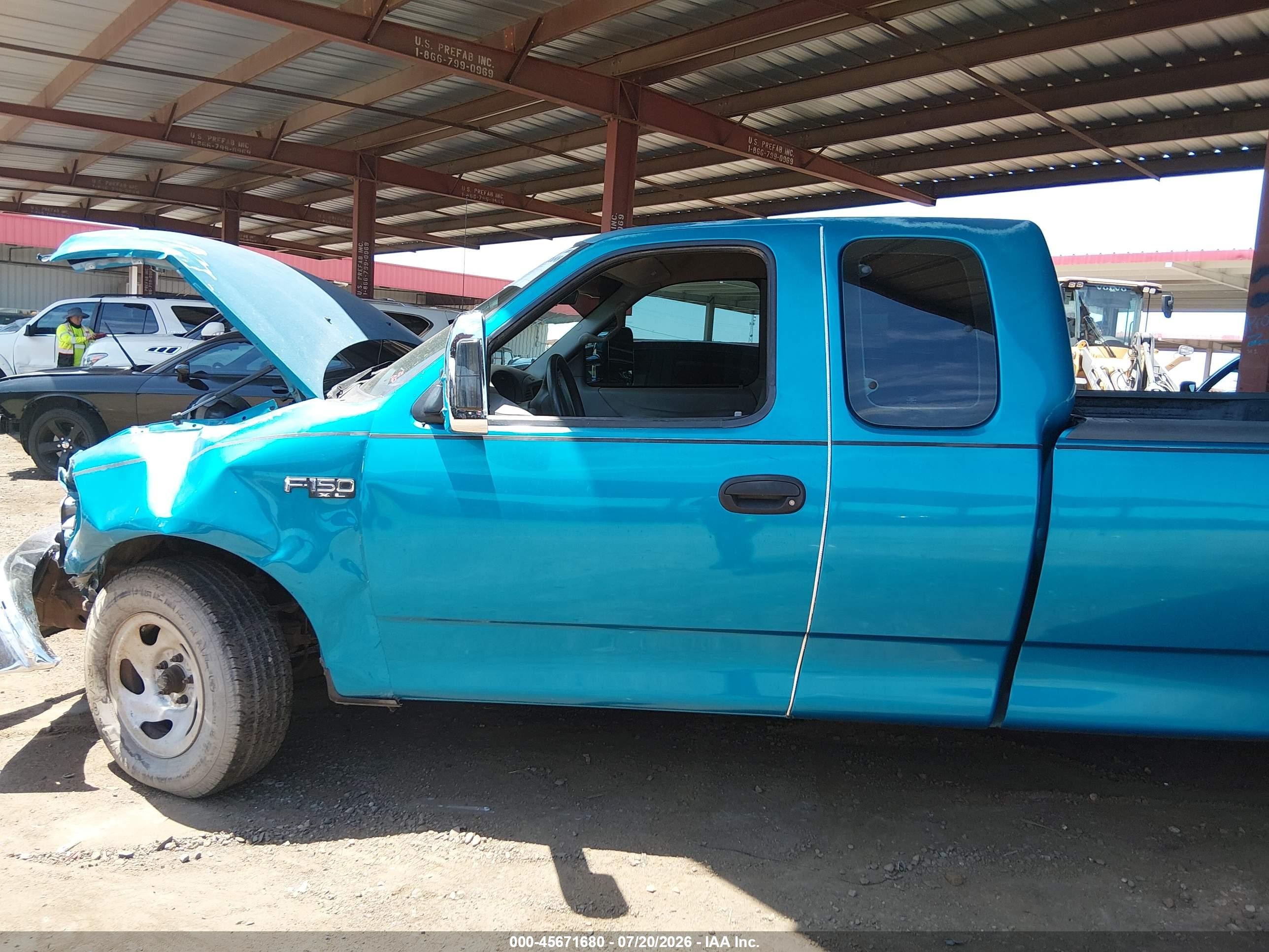 1997 Ford F-150 Standard Lariat/standard/xl/xlt Зеленый vin: 1FTDX1762VKC66029