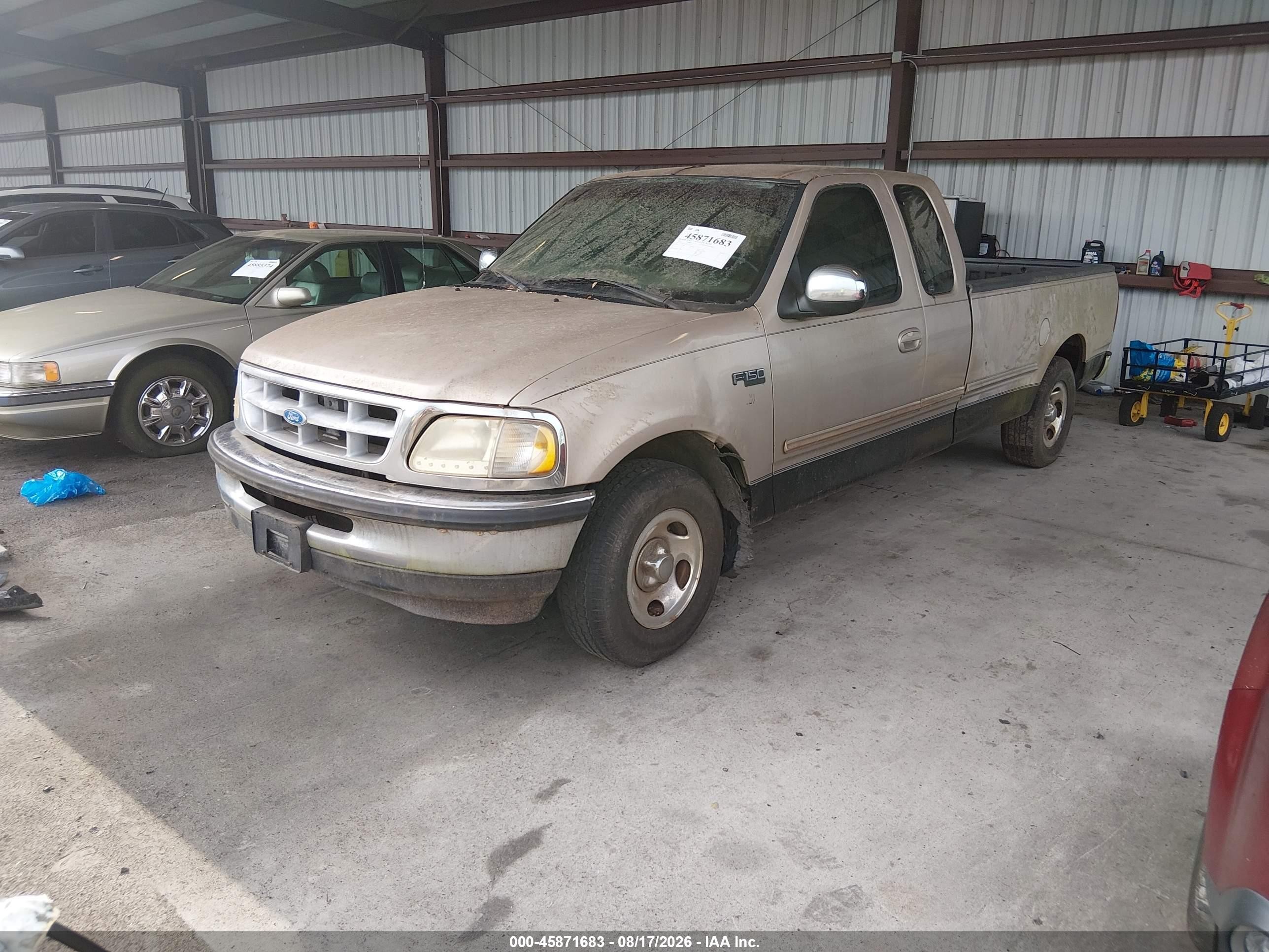 1997 Ford F-150 Standard Lariat/standard/xl/xlt Бежевый vin: 1FTDX1762VNC81533