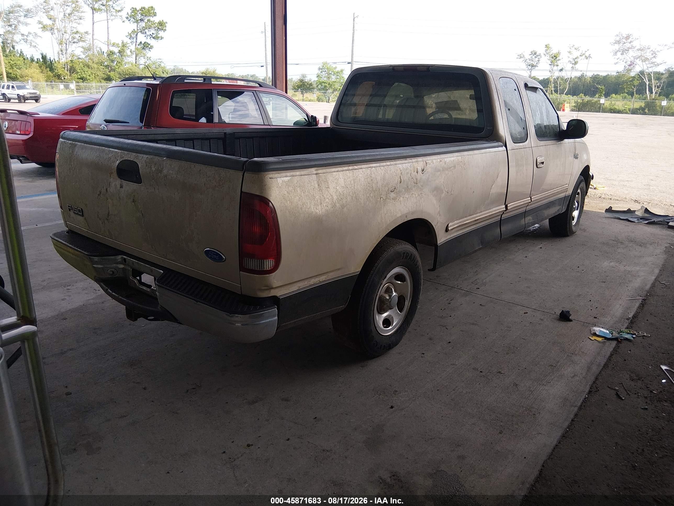 1997 Ford F-150 Standard Lariat/standard/xl/xlt Бежевый vin: 1FTDX1762VNC81533