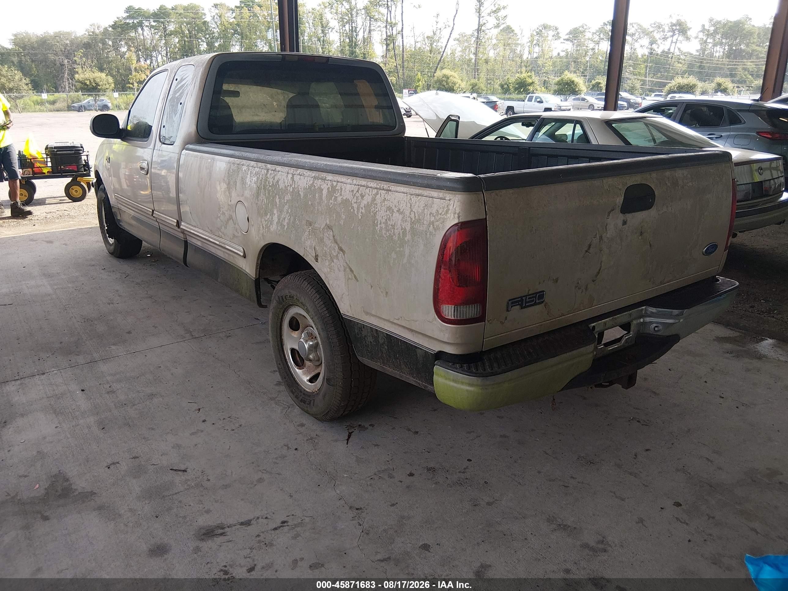 1997 Ford F-150 Standard Lariat/standard/xl/xlt Бежевый vin: 1FTDX1762VNC81533