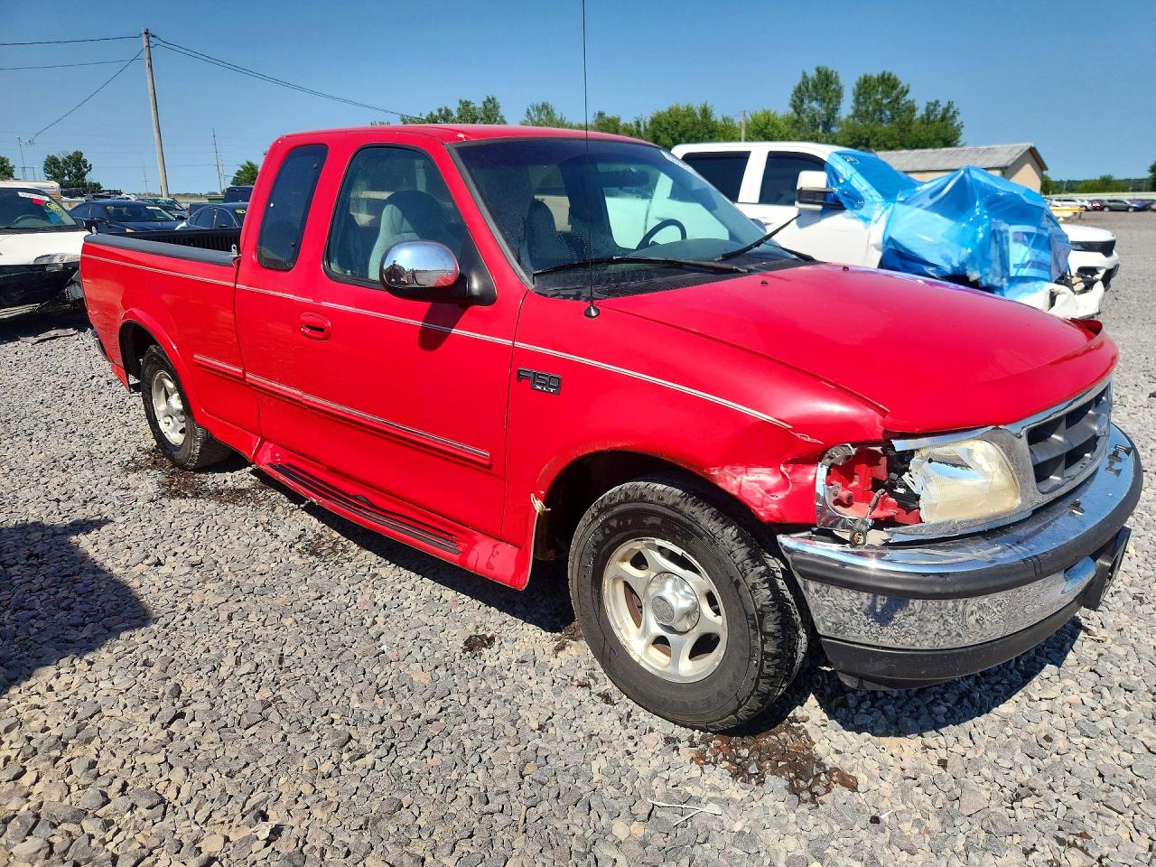 1997 Ford F150 Red vin: 1FTDX1764VNA23269