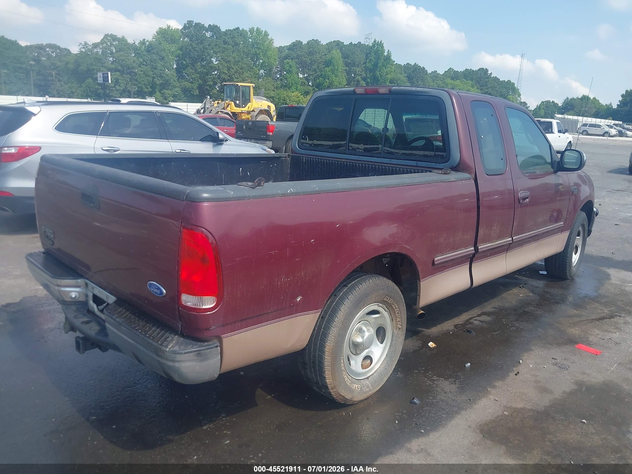 1997 Ford F-150 Standard Lariat/standard/xl/xlt Maroon vin: 1FTDX1764VNA88705