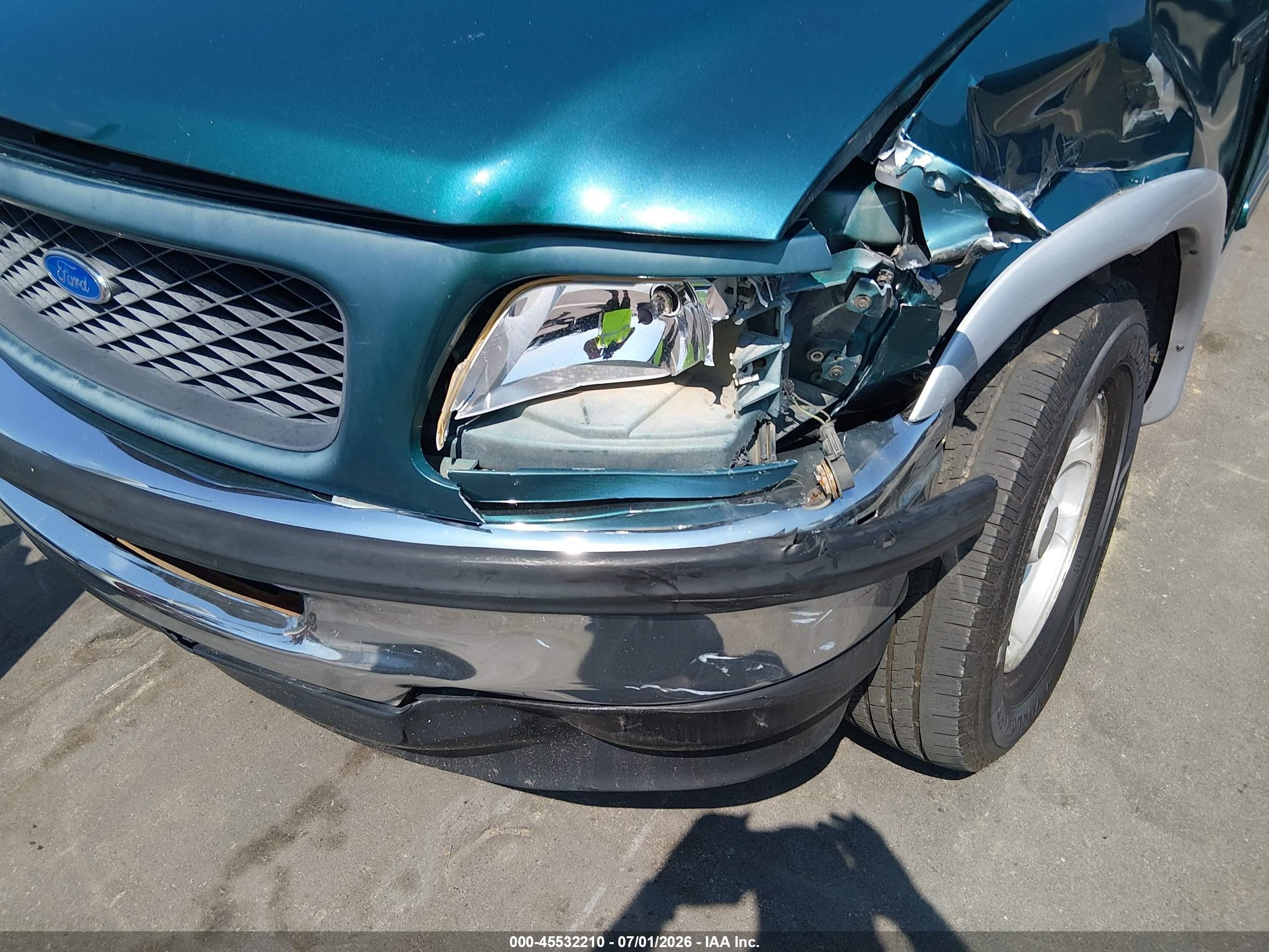 1997 Ford F-150 Standard Lariat/standard/xl/xlt Green vin: 1FTDX1764VNC81954