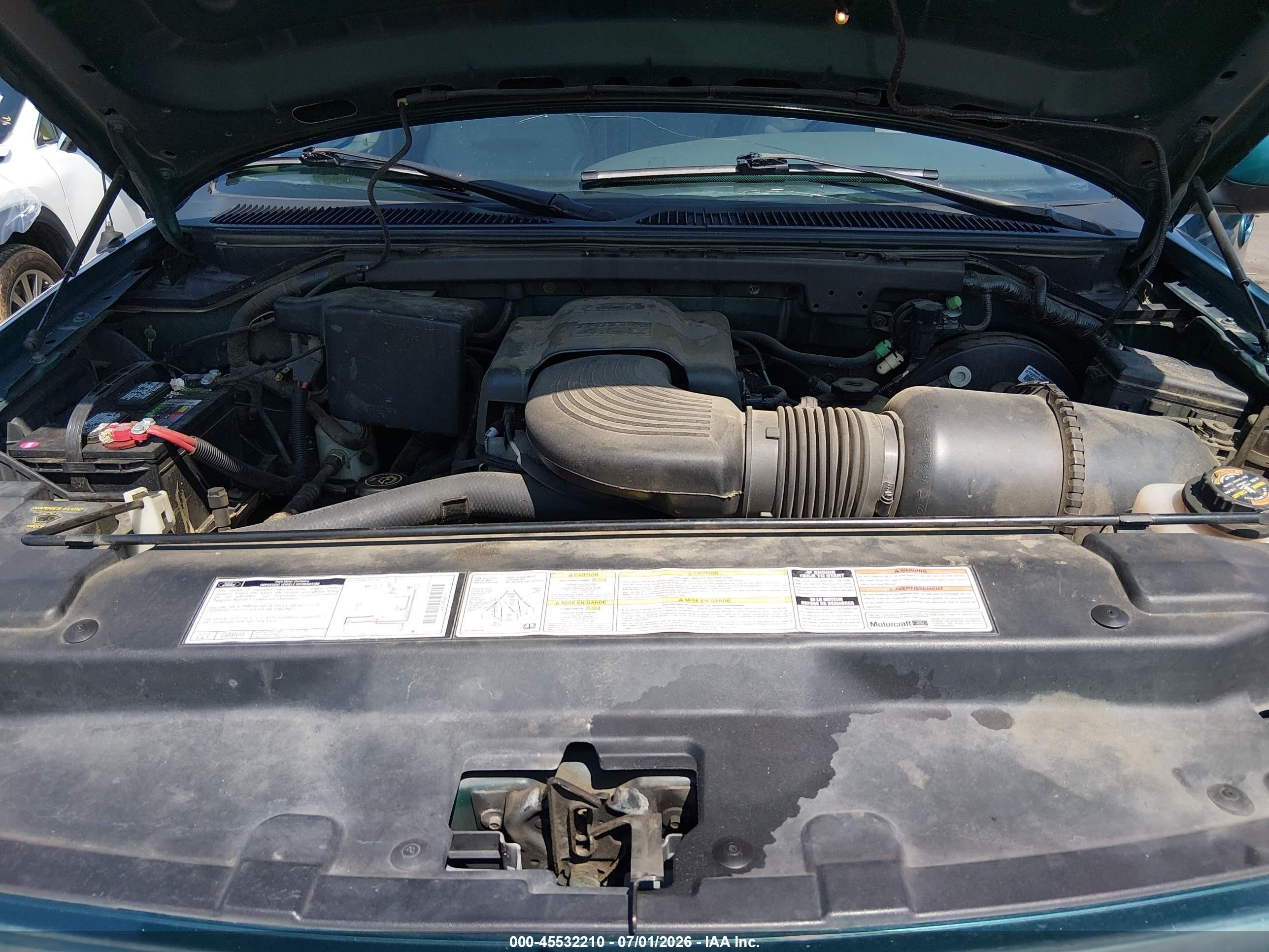 1997 Ford F-150 Standard Lariat/standard/xl/xlt Green vin: 1FTDX1764VNC81954