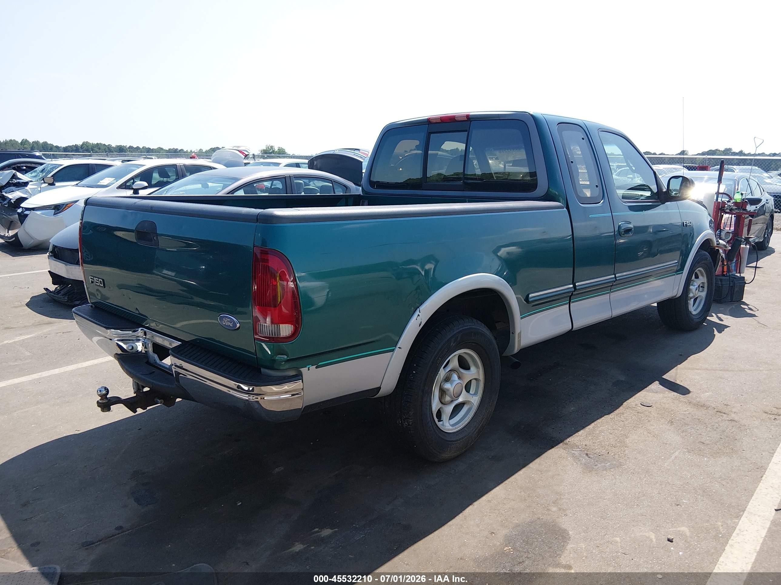 1997 Ford F-150 Standard Lariat/standard/xl/xlt Green vin: 1FTDX1764VNC81954