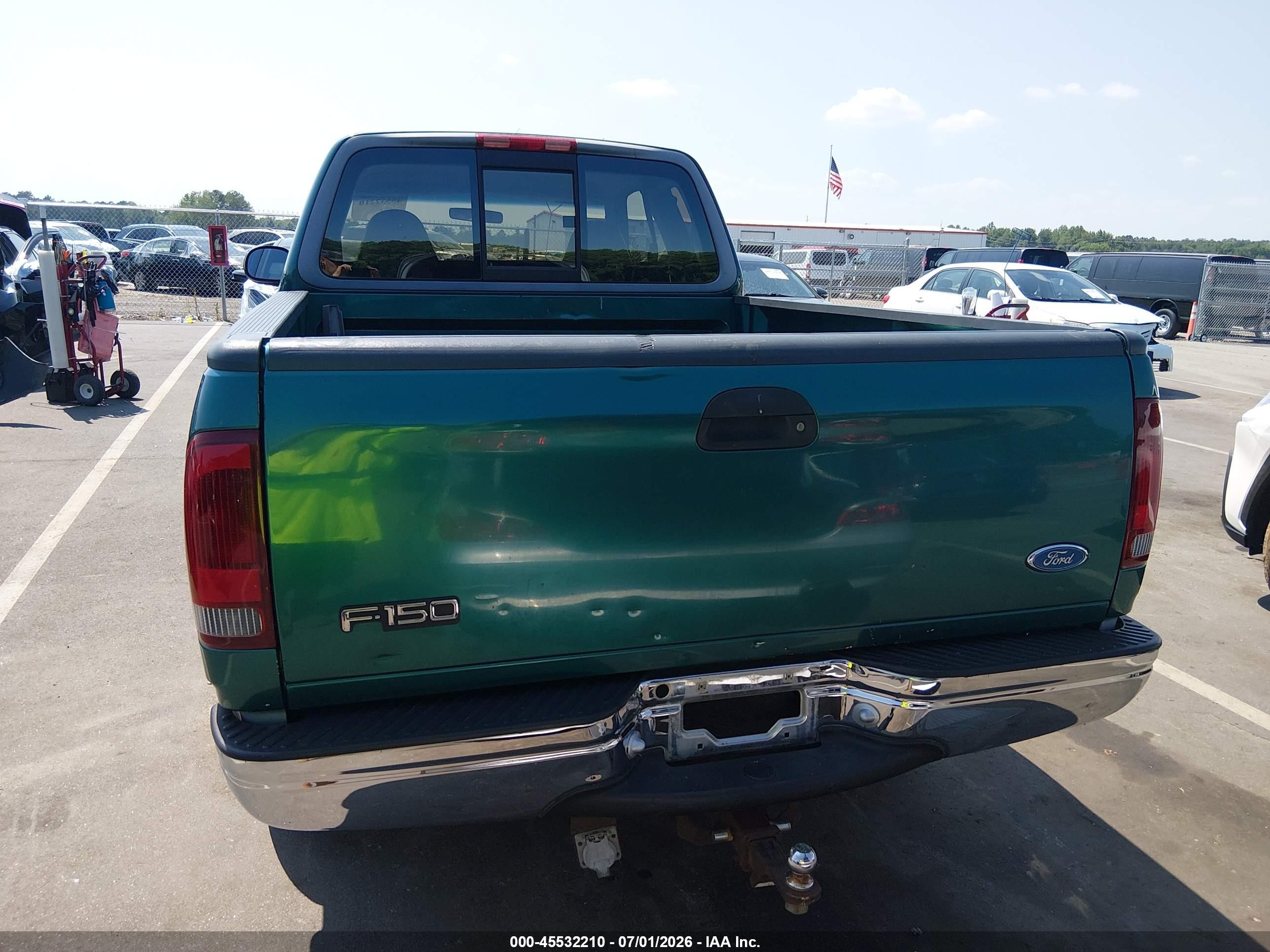 1997 Ford F-150 Standard Lariat/standard/xl/xlt Green vin: 1FTDX1764VNC81954