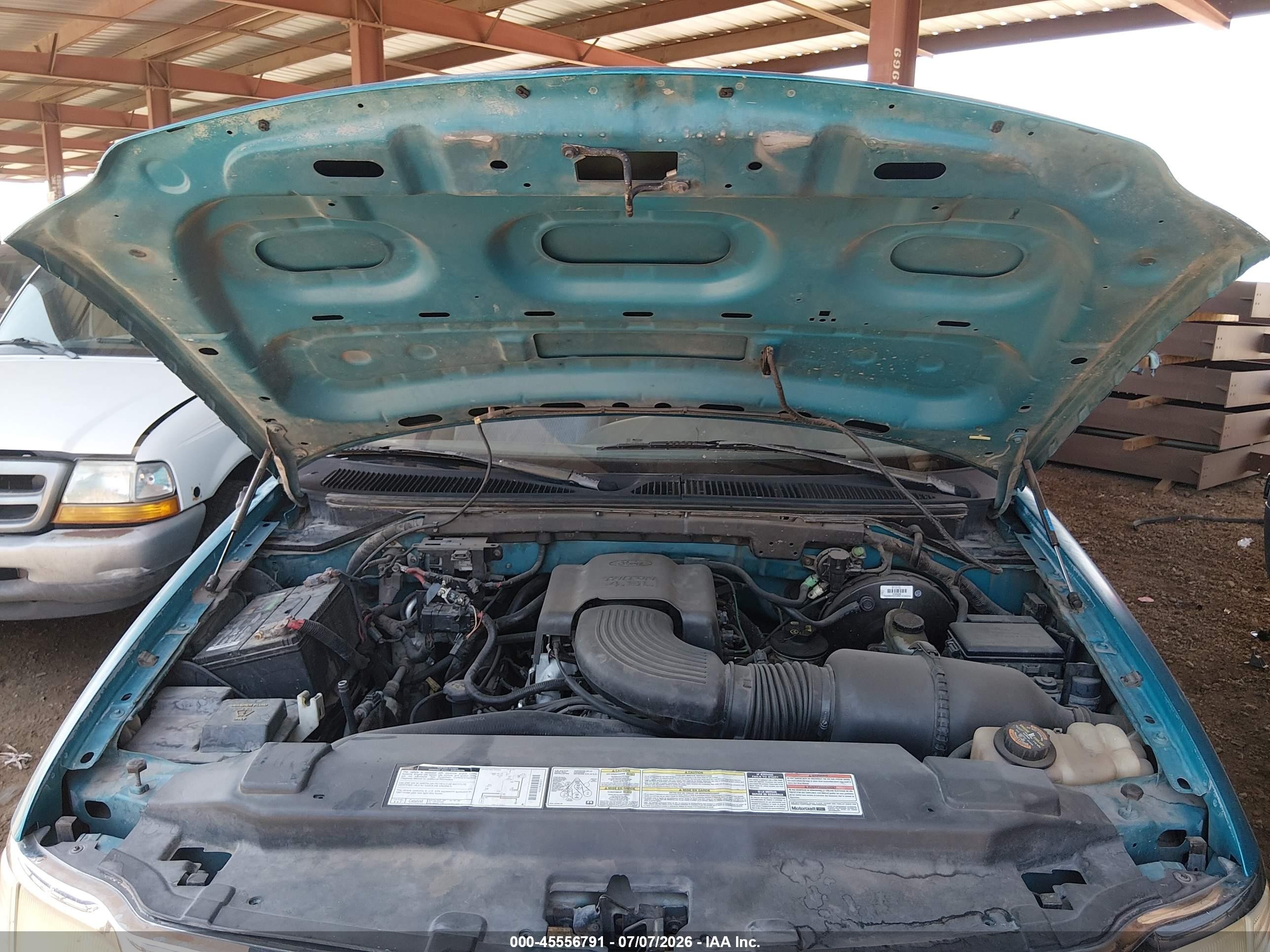1997 Ford F-150 Lariat/standard/xl/xlt Зеленый vin: 1FTDX1766VKC04259