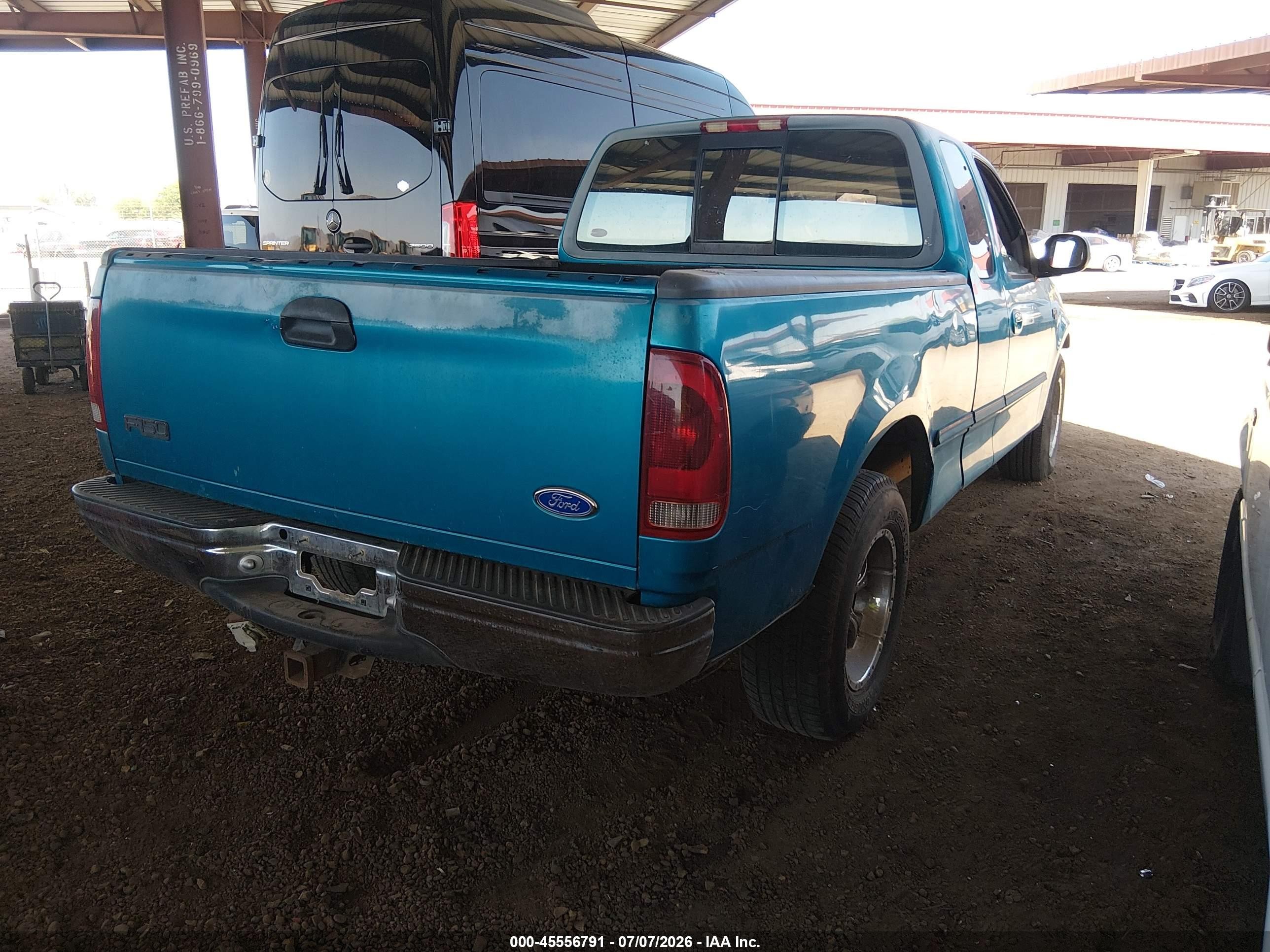 1997 Ford F-150 Lariat/standard/xl/xlt Зеленый vin: 1FTDX1766VKC04259