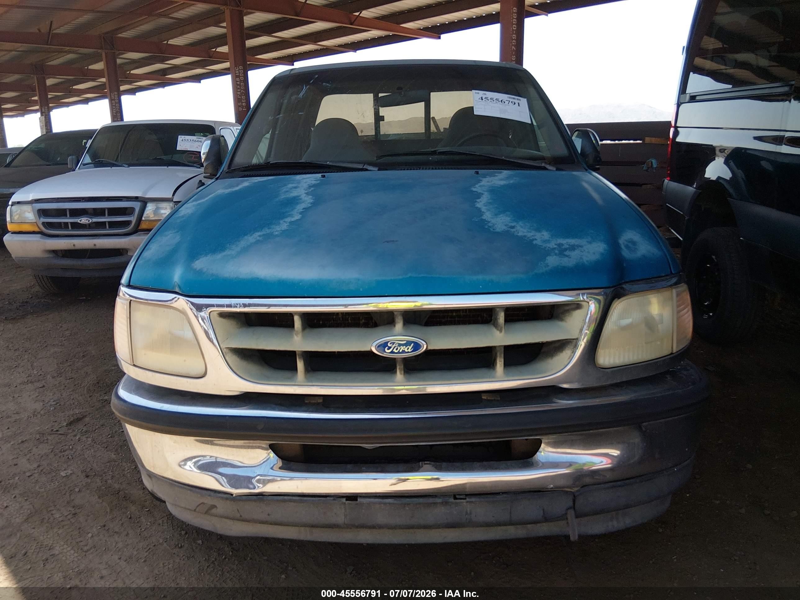 1997 Ford F-150 Lariat/standard/xl/xlt Зеленый vin: 1FTDX1766VKC04259