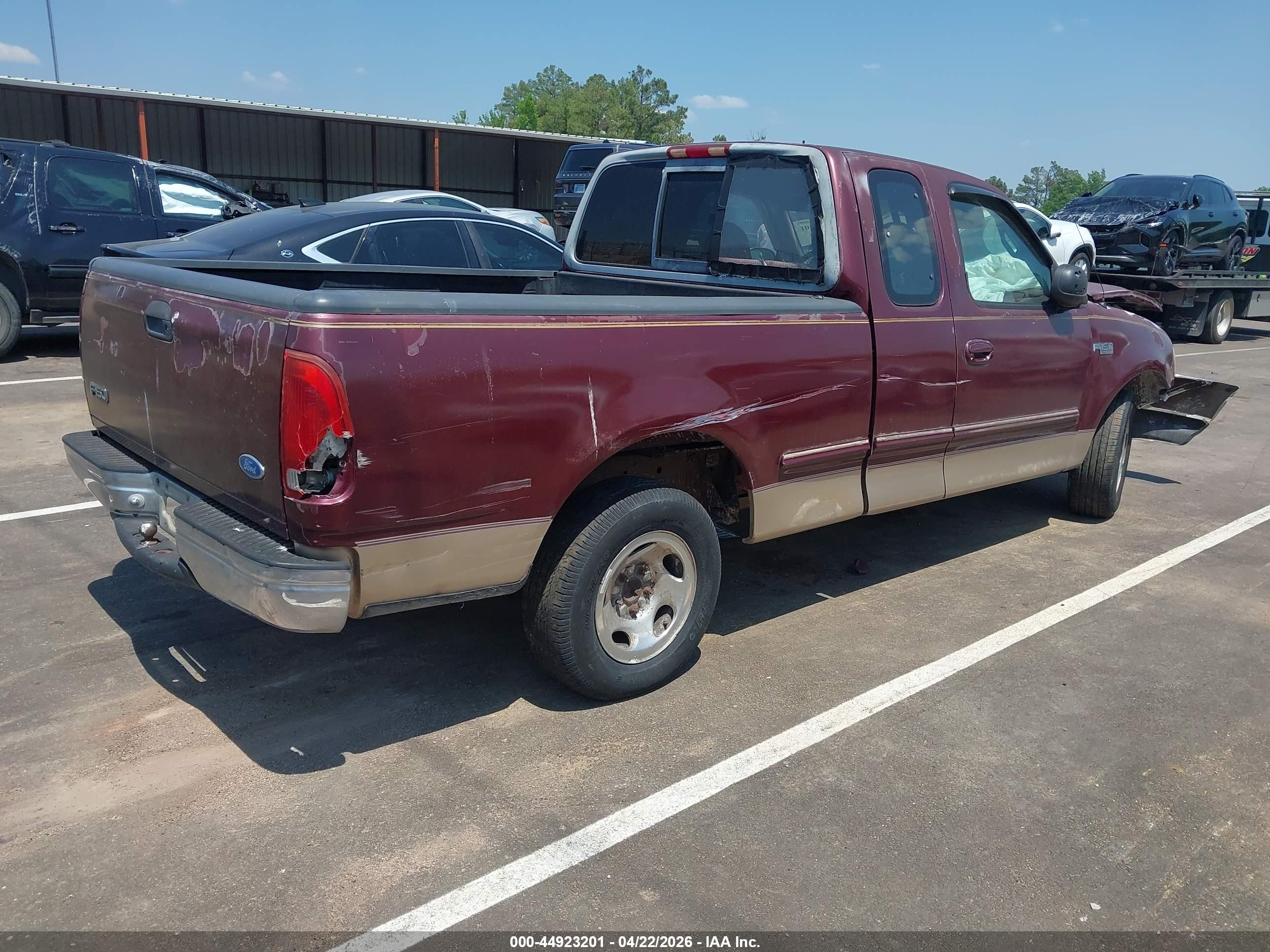 1997 Ford F-150 Lariat/standard/xl/xlt Темно-бордовый vin: 1FTDX1768VNA08810