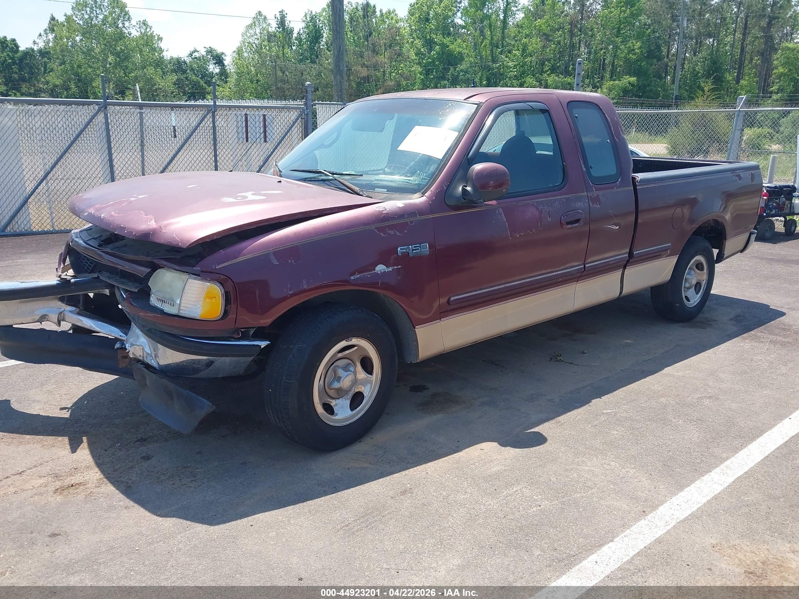1997 Ford F-150 Lariat/standard/xl/xlt Темно-бордовый vin: 1FTDX1768VNA08810