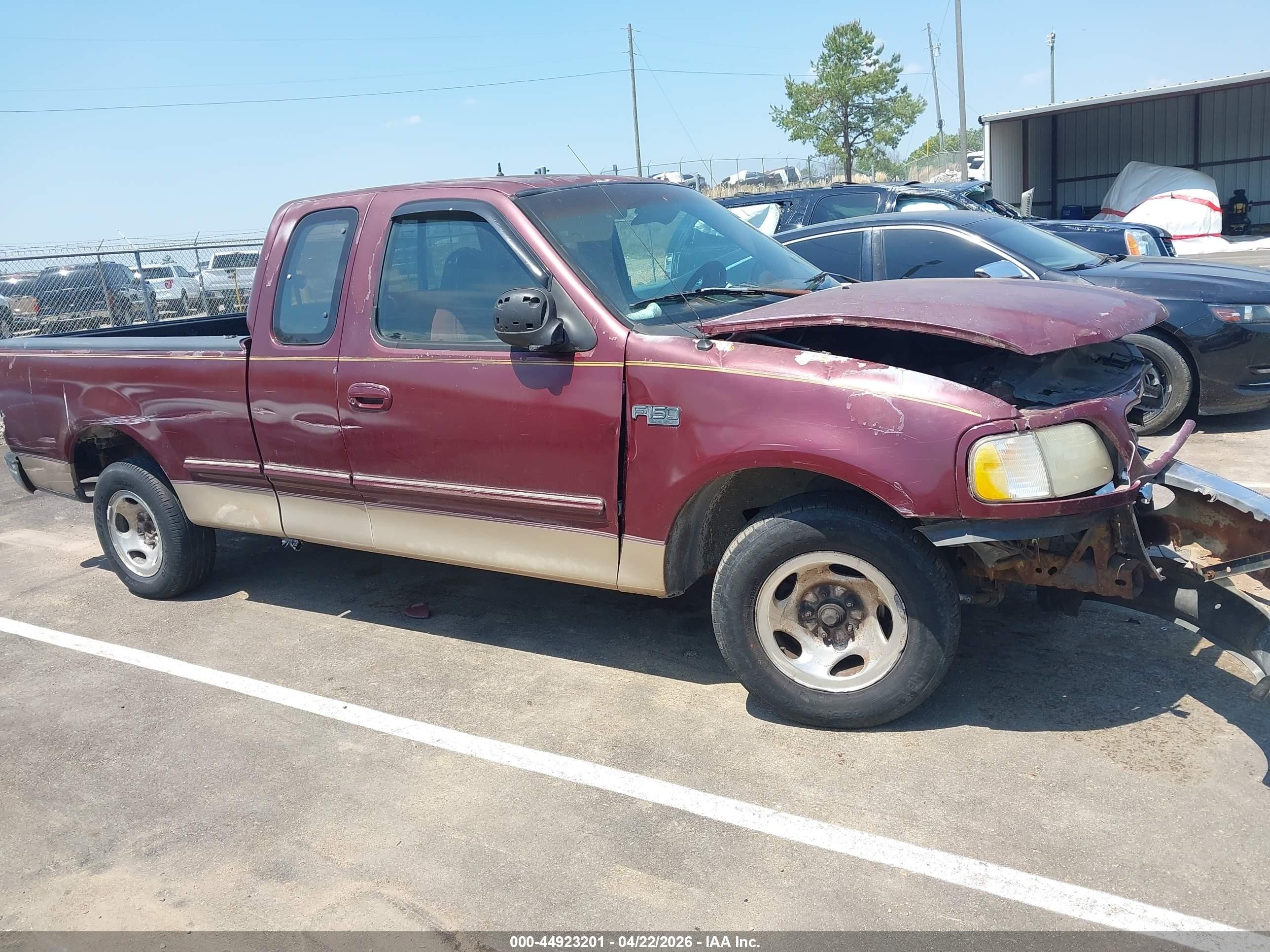 1997 Ford F-150 Lariat/standard/xl/xlt Темно-бордовый vin: 1FTDX1768VNA08810