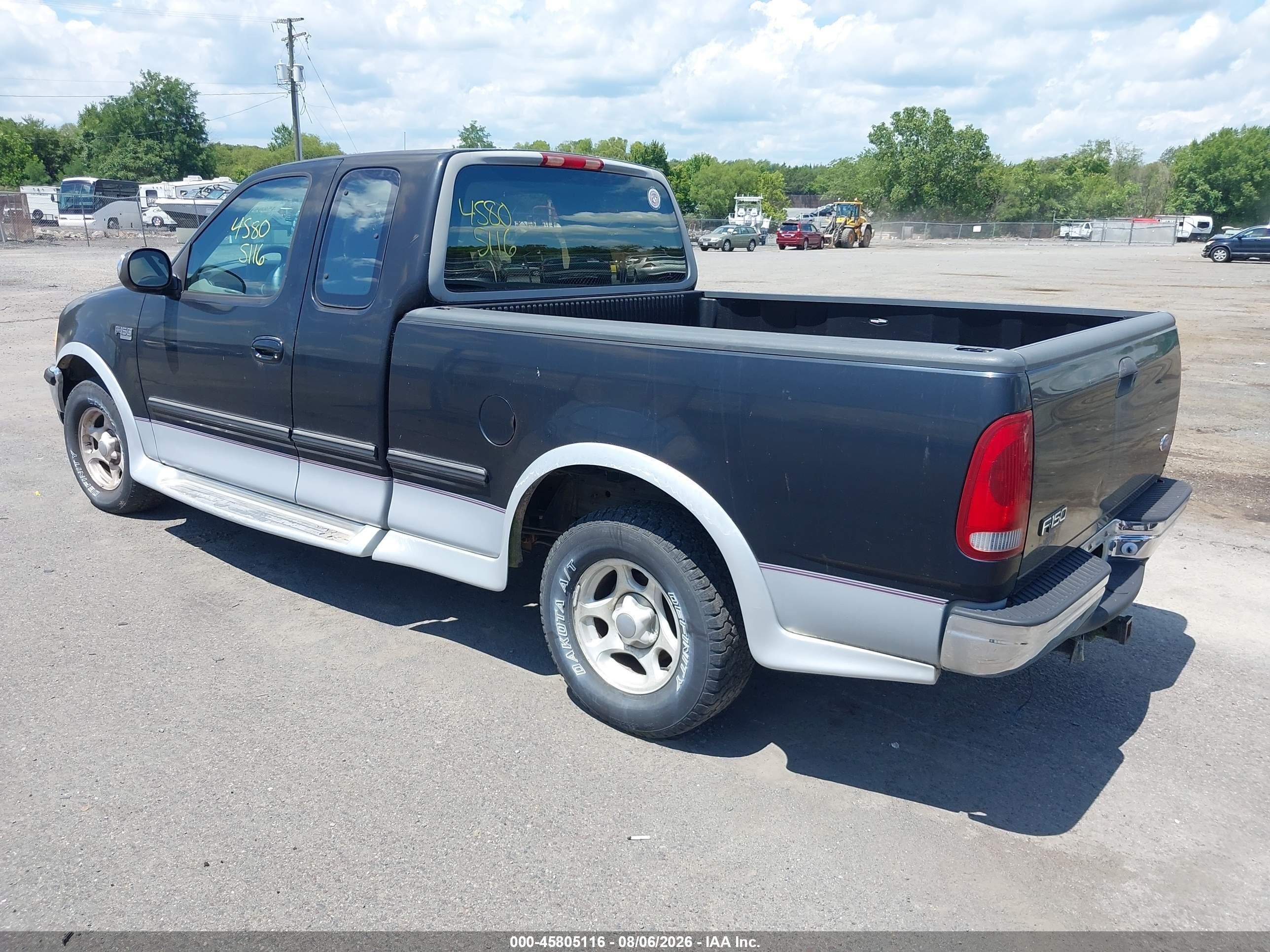 1997 Ford F-150 Standard Lariat/standard/xl/xlt Black vin: 1FTDX1768VNC64574