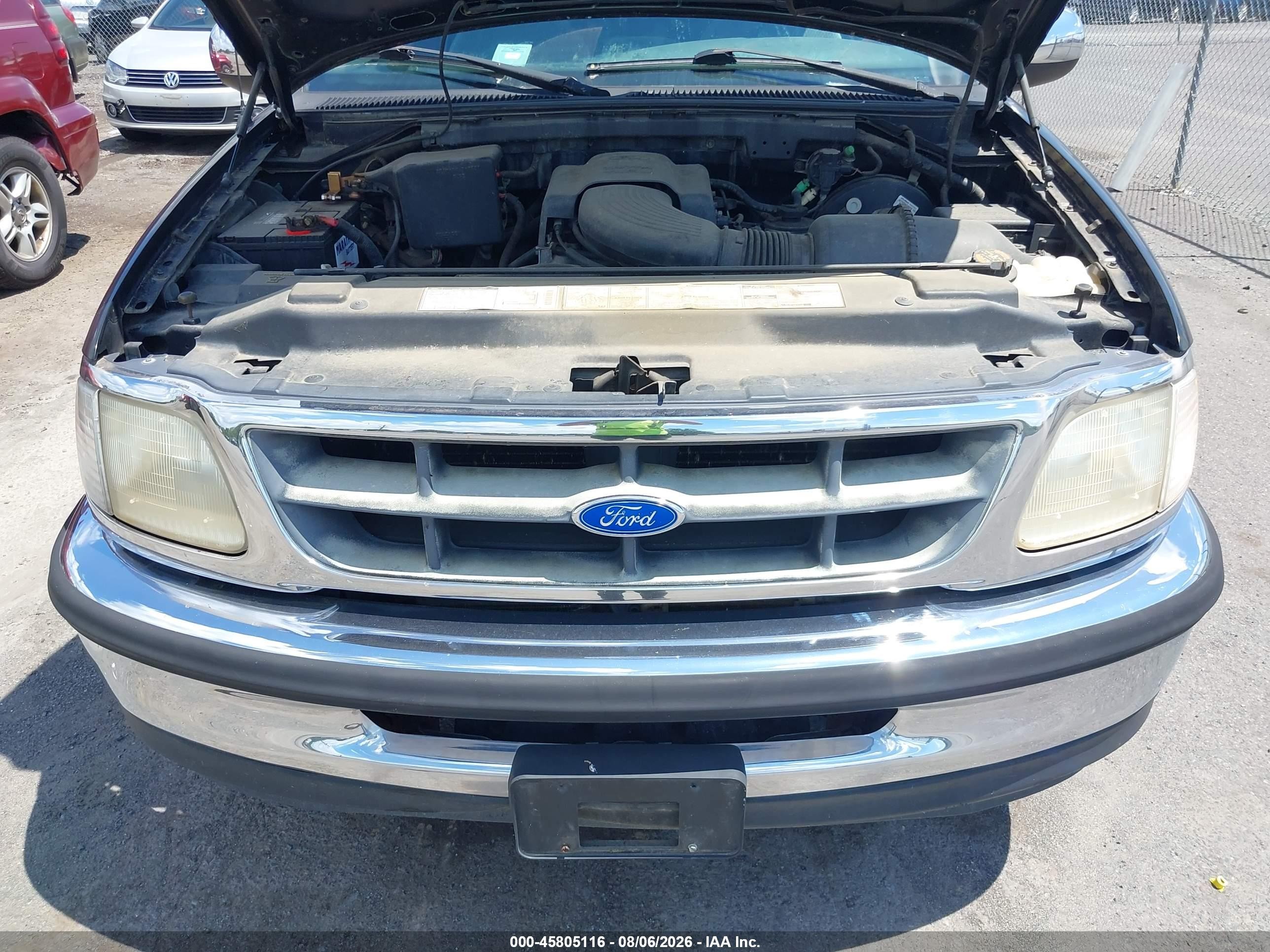 1997 Ford F-150 Standard Lariat/standard/xl/xlt Black vin: 1FTDX1768VNC64574