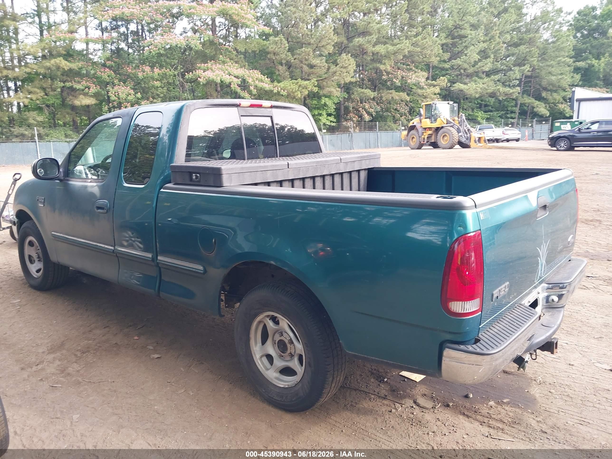 1998 Ford F-150 Lariat/standard/xl/xlt Зеленый vin: 1FTDX1768WNA11563
