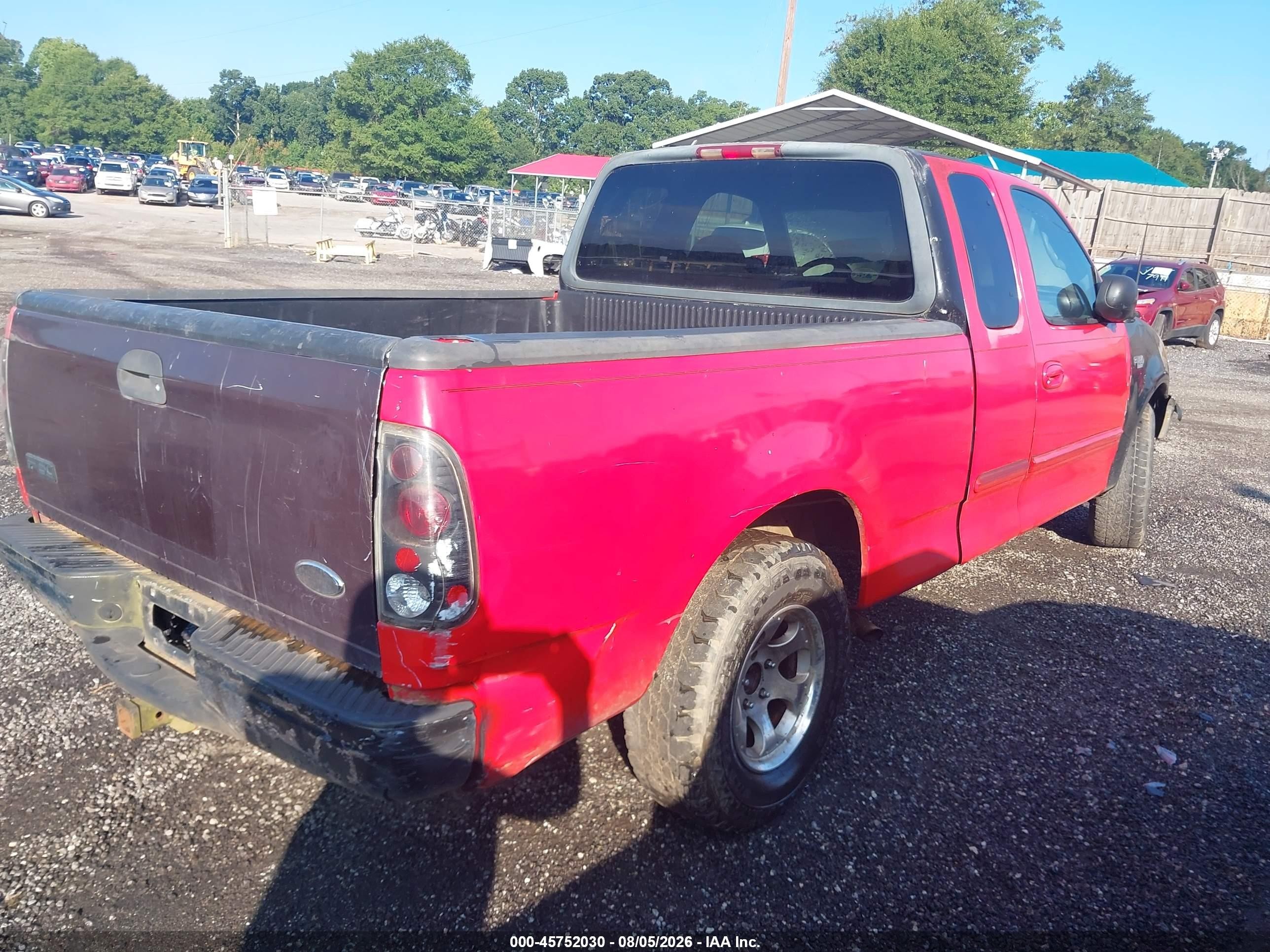 1997 Ford F-150 Lariat/standard/xl/xlt Red vin: 1FTDX17W2VKC39512