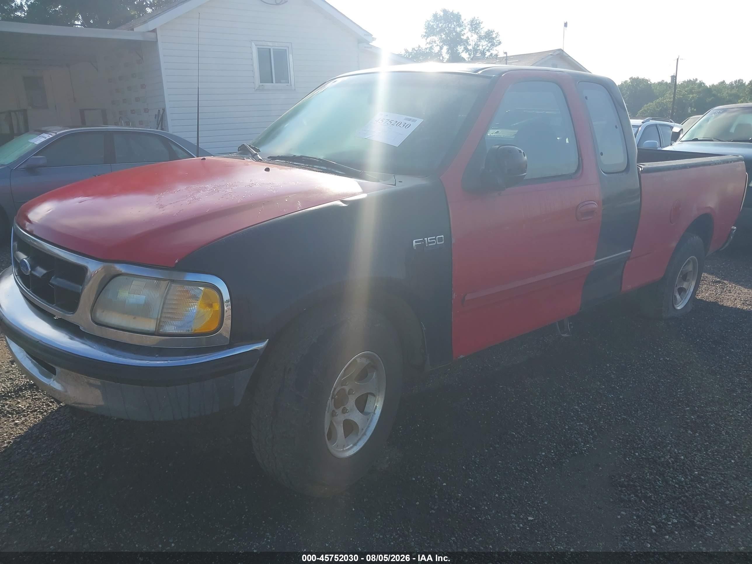 1997 Ford F-150 Lariat/standard/xl/xlt Red vin: 1FTDX17W2VKC39512