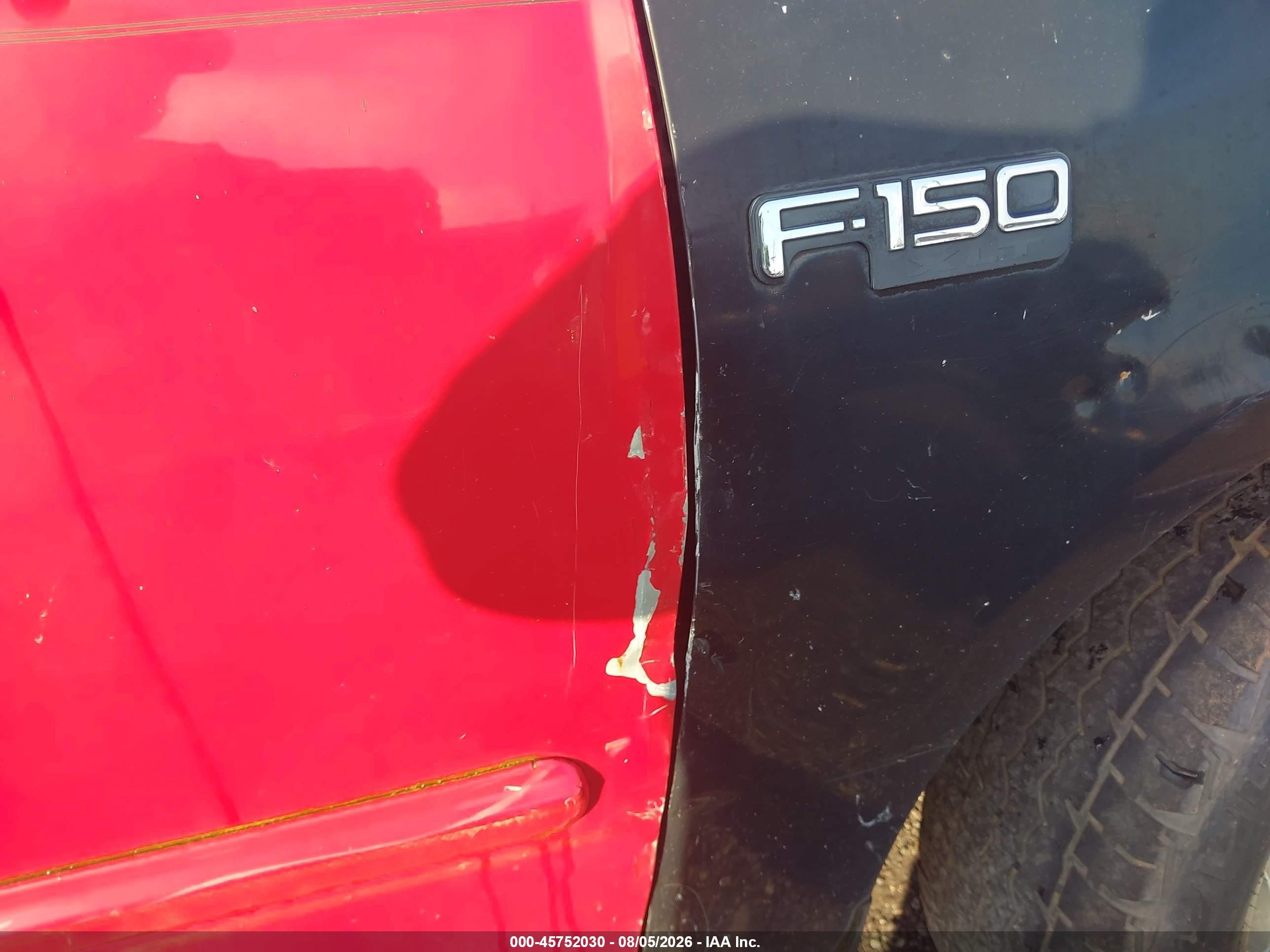 1997 Ford F-150 Lariat/standard/xl/xlt Red vin: 1FTDX17W2VKC39512