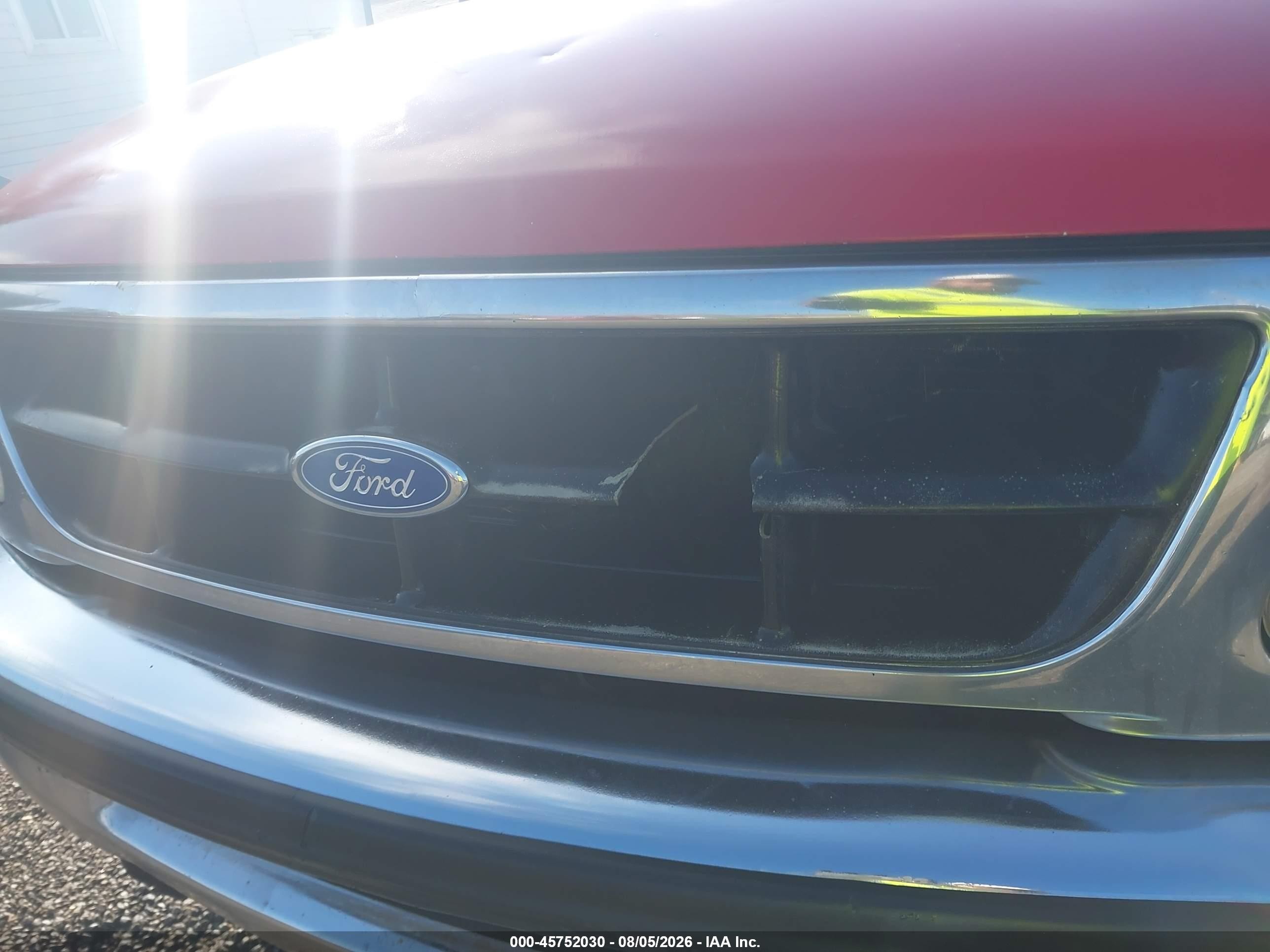 1997 Ford F-150 Lariat/standard/xl/xlt Red vin: 1FTDX17W2VKC39512
