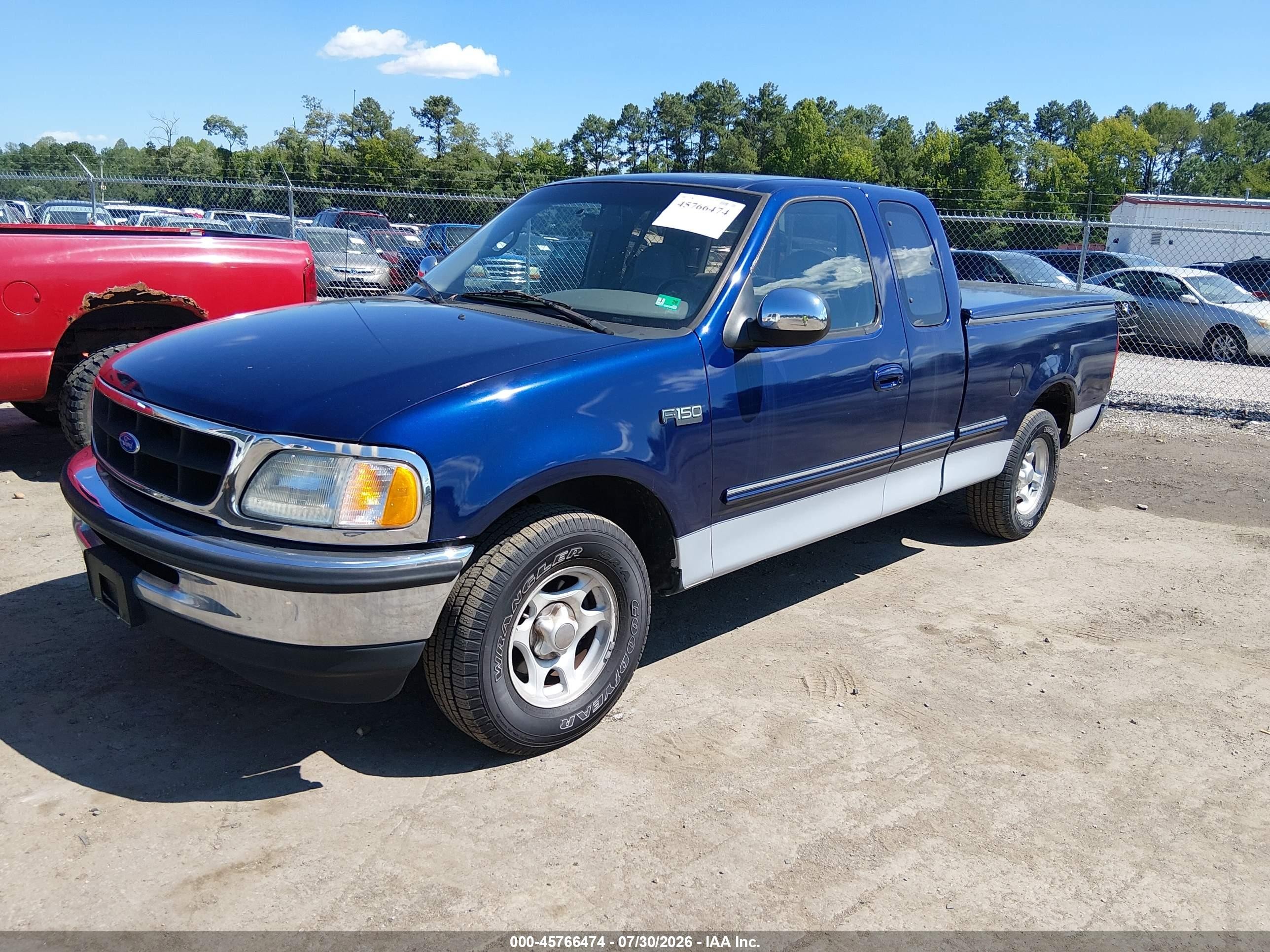 1997 Ford F-150 Standard Lariat/standard/xl/xlt Dark Blue vin: 1FTDX17W6VNB69799