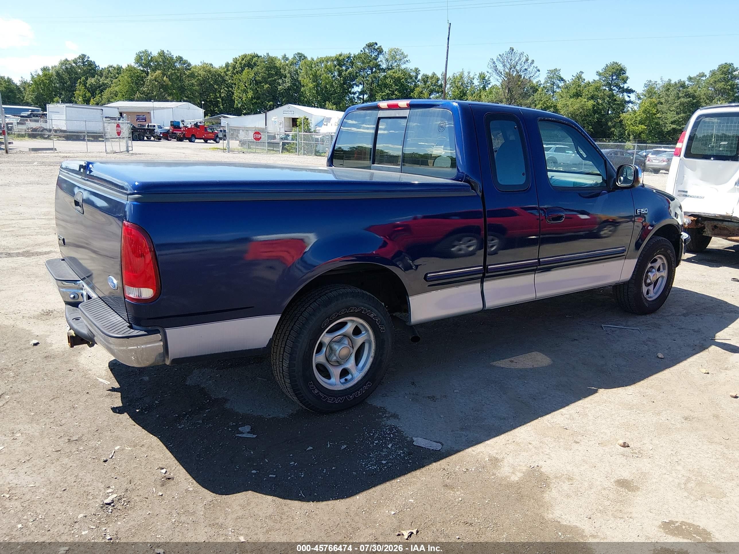 1997 Ford F-150 Standard Lariat/standard/xl/xlt Dark Blue vin: 1FTDX17W6VNB69799