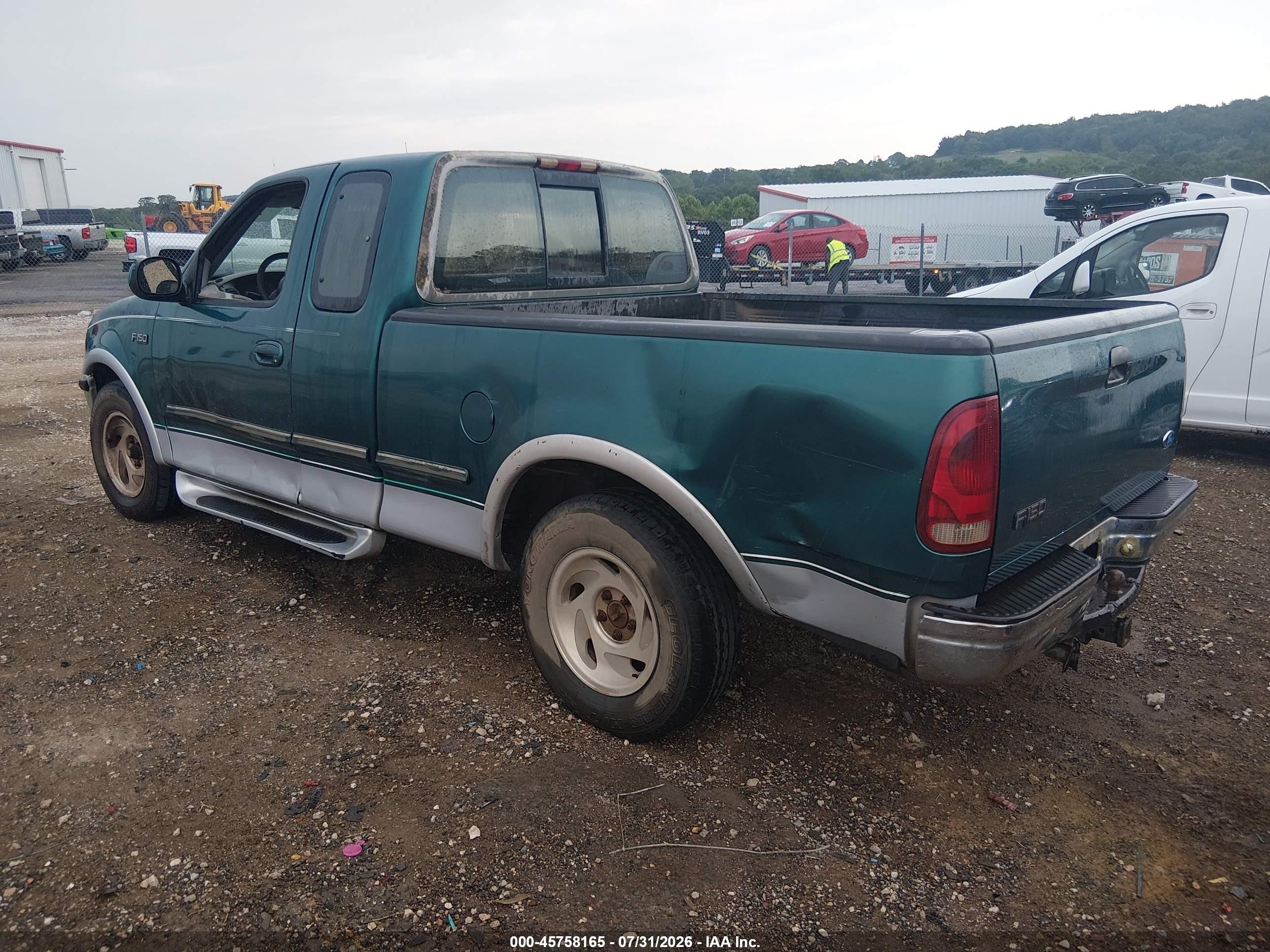 1997 Ford F-150 Lariat/standard/xl/xlt Green vin: 1FTDX17W9VNB64418