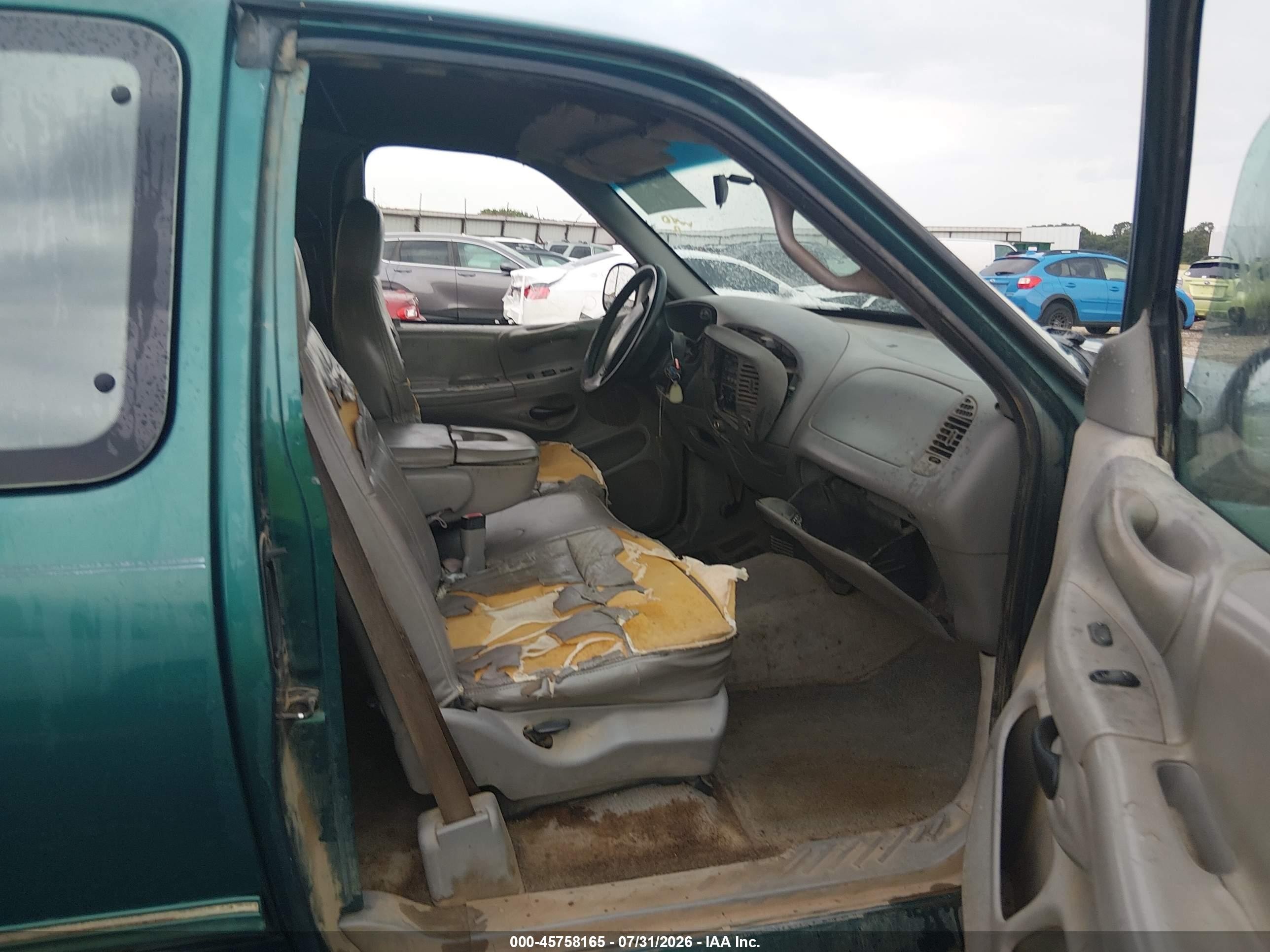 1997 Ford F-150 Lariat/standard/xl/xlt Green vin: 1FTDX17W9VNB64418