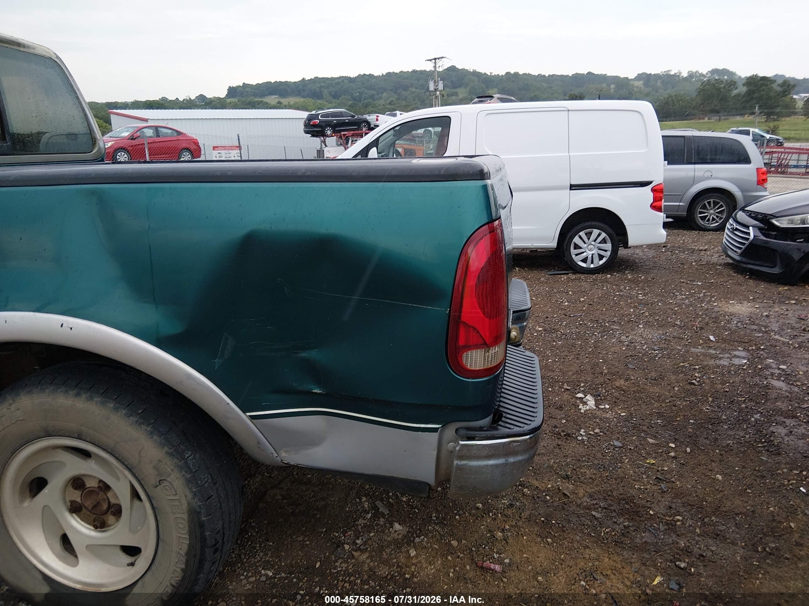 1997 Ford F-150 Lariat/standard/xl/xlt Green vin: 1FTDX17W9VNB64418