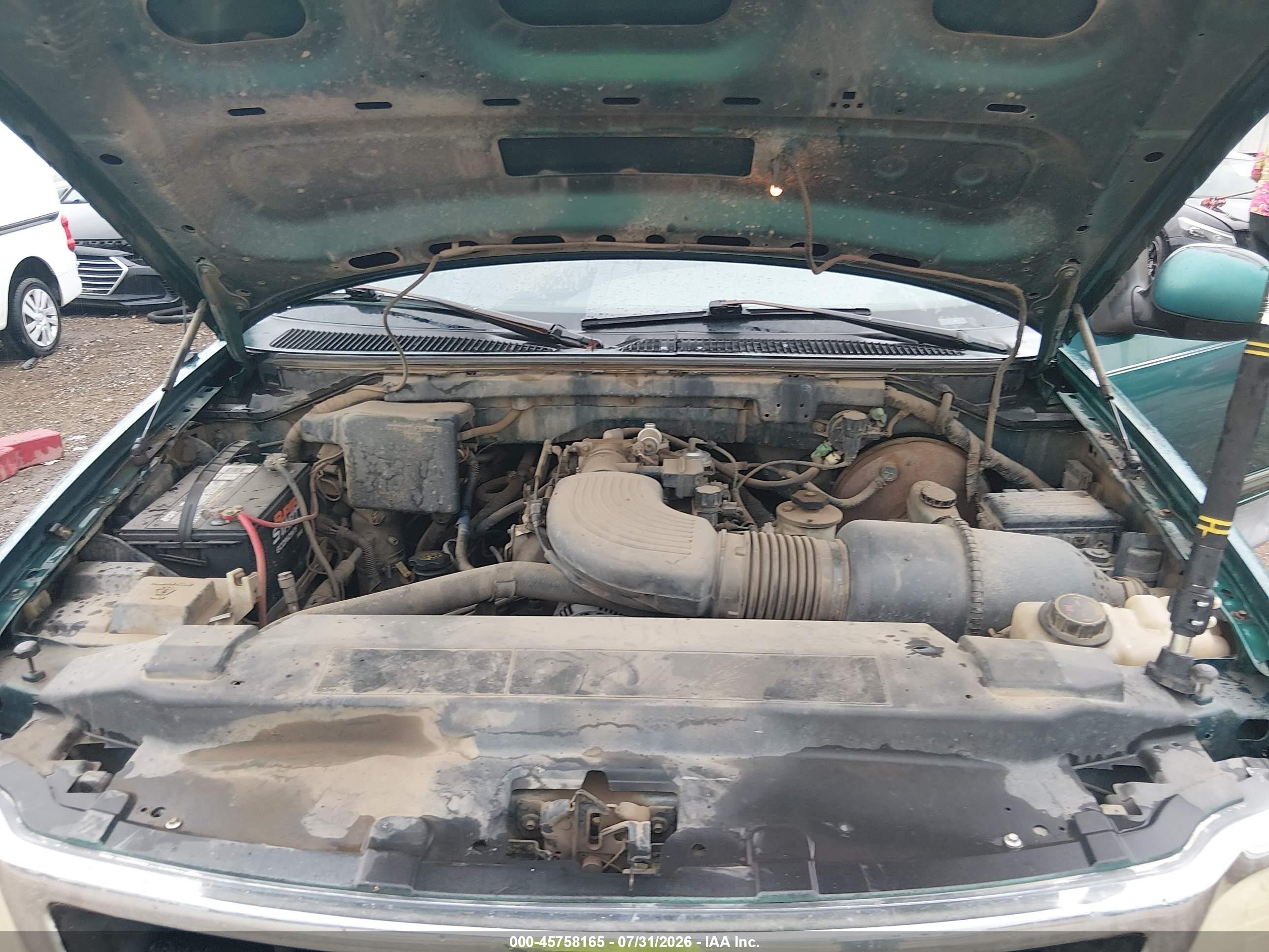 1997 Ford F-150 Lariat/standard/xl/xlt Green vin: 1FTDX17W9VNB64418