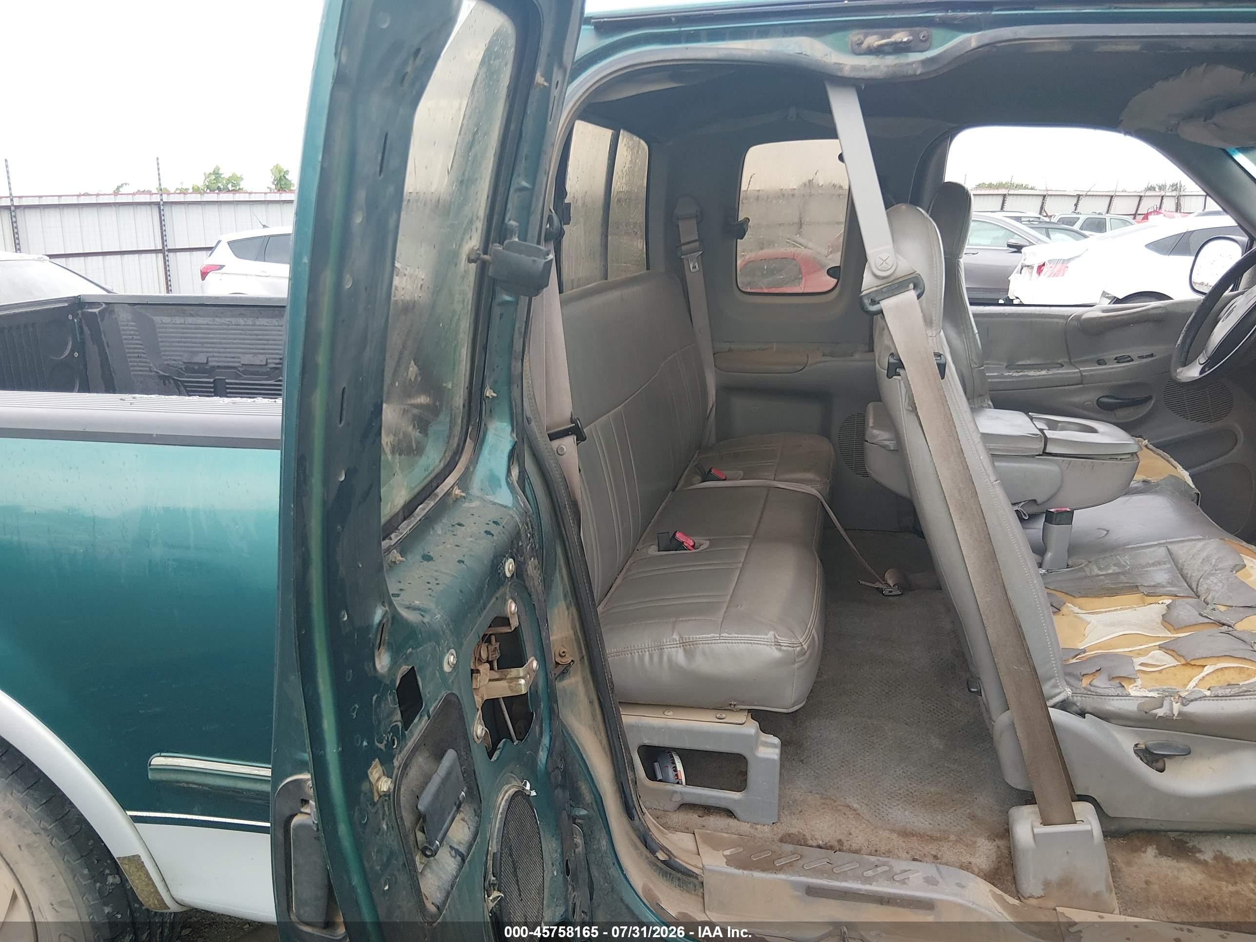 1997 Ford F-150 Lariat/standard/xl/xlt Green vin: 1FTDX17W9VNB64418