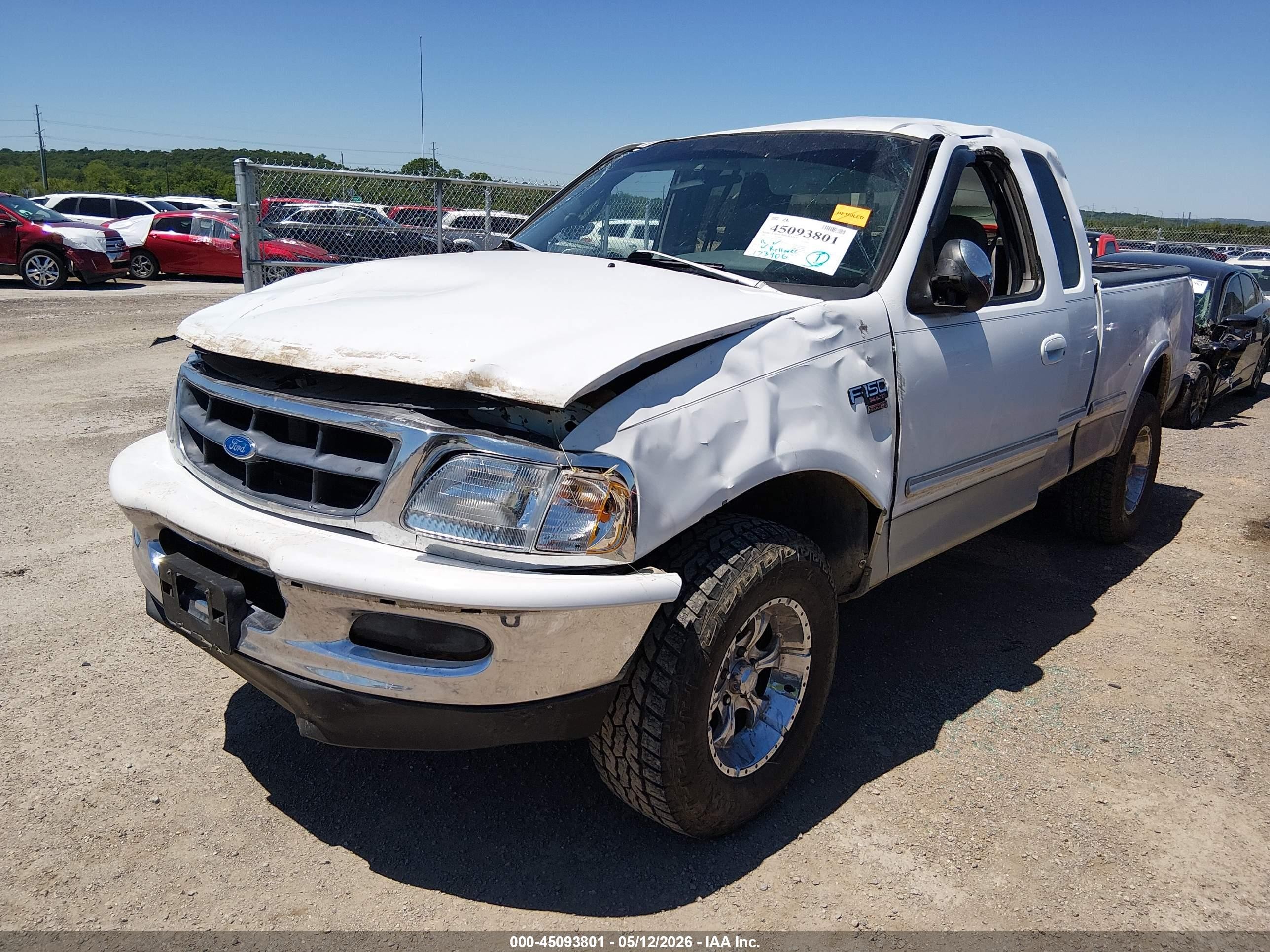 1997 Ford F-150 Lariat/xl/xlt White vin: 1FTDX1861VKA30163