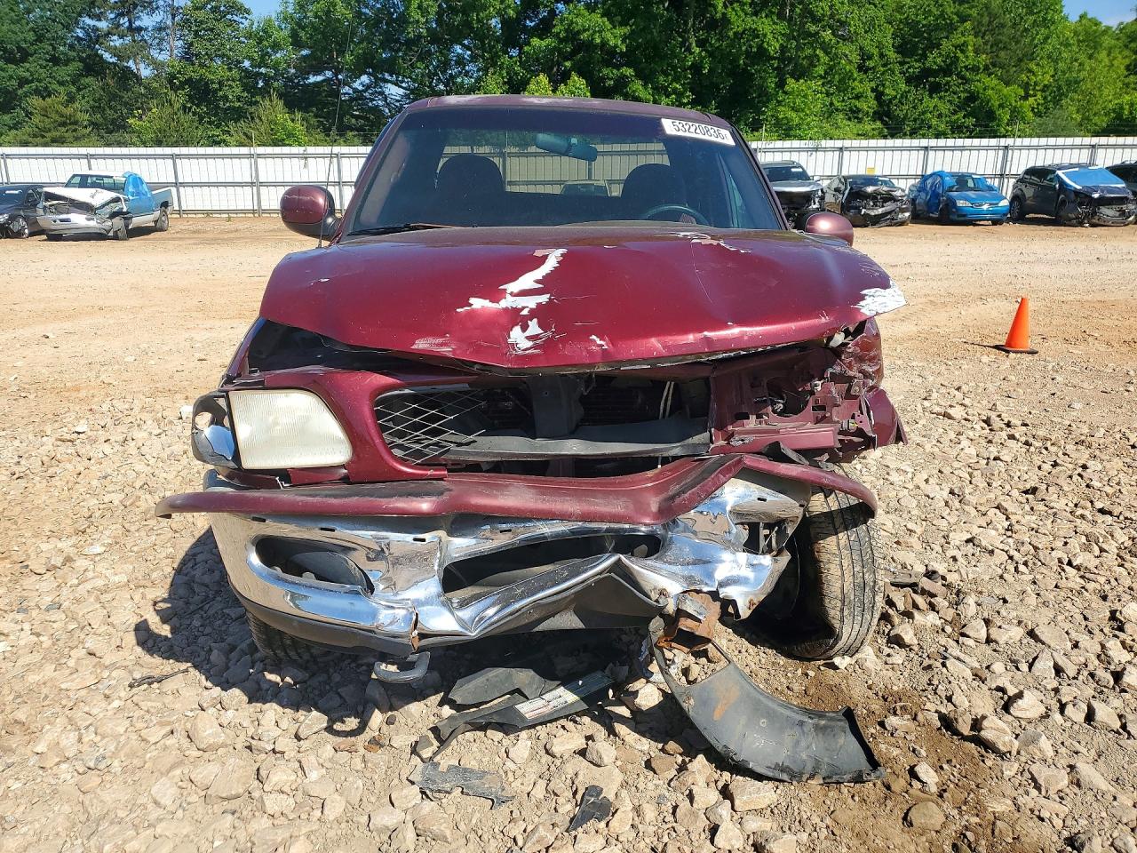 1997 Ford F150 Burgundy vin: 1FTDX1862VNA52591