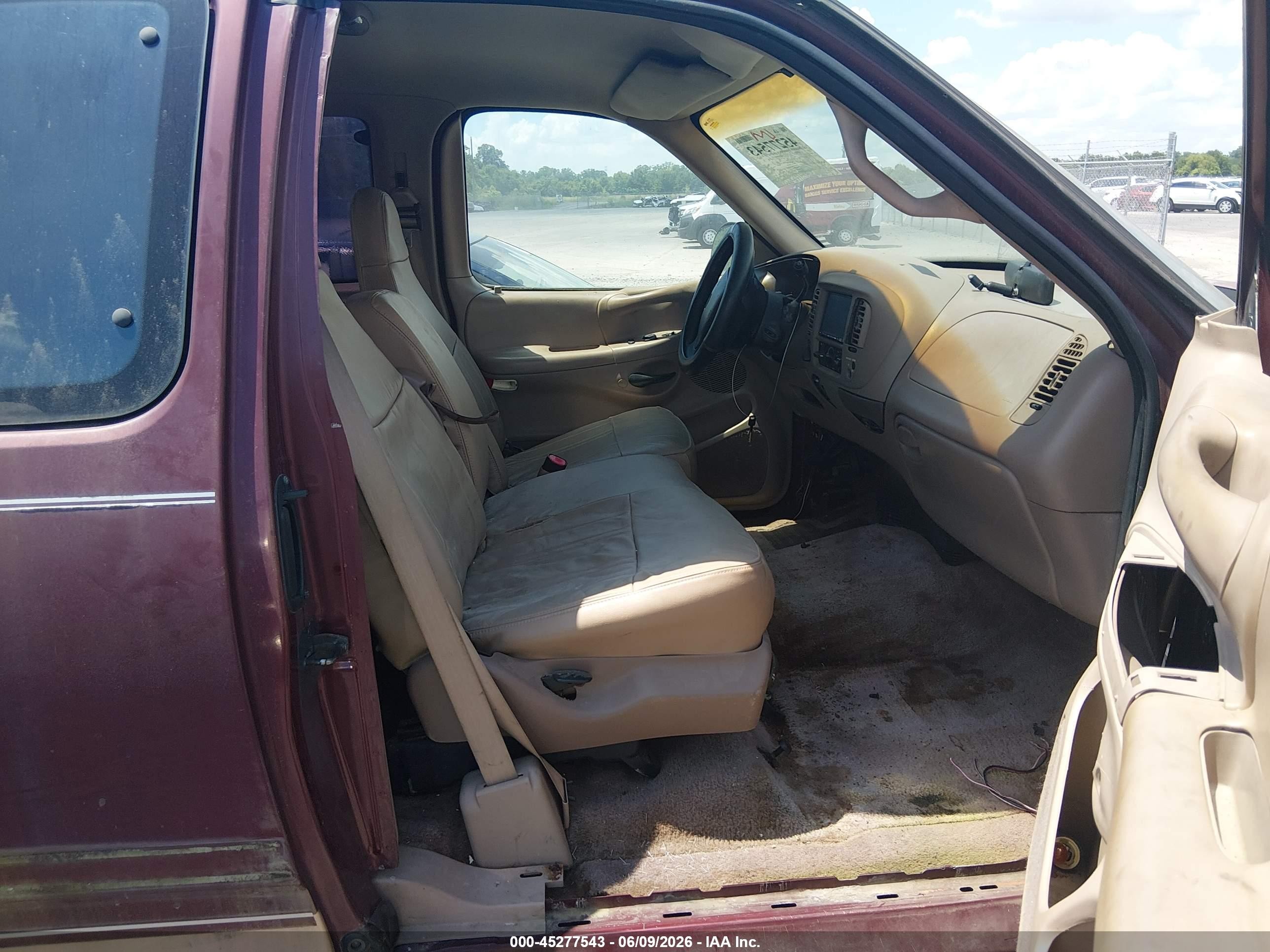 1997 Ford F150   Burgundy vin: 1FTDX1862VNB02664