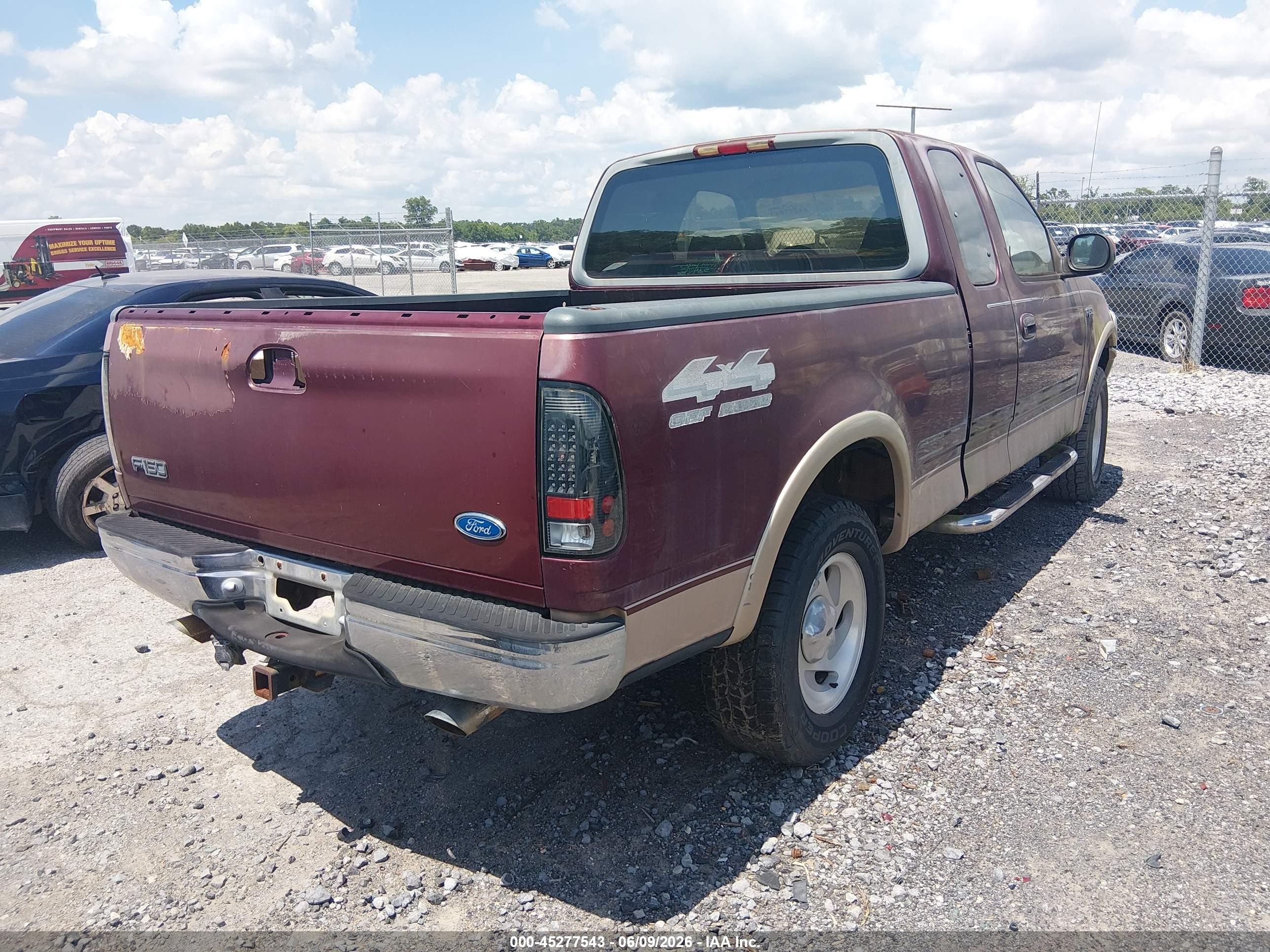 1997 Ford F150   Burgundy vin: 1FTDX1862VNB02664