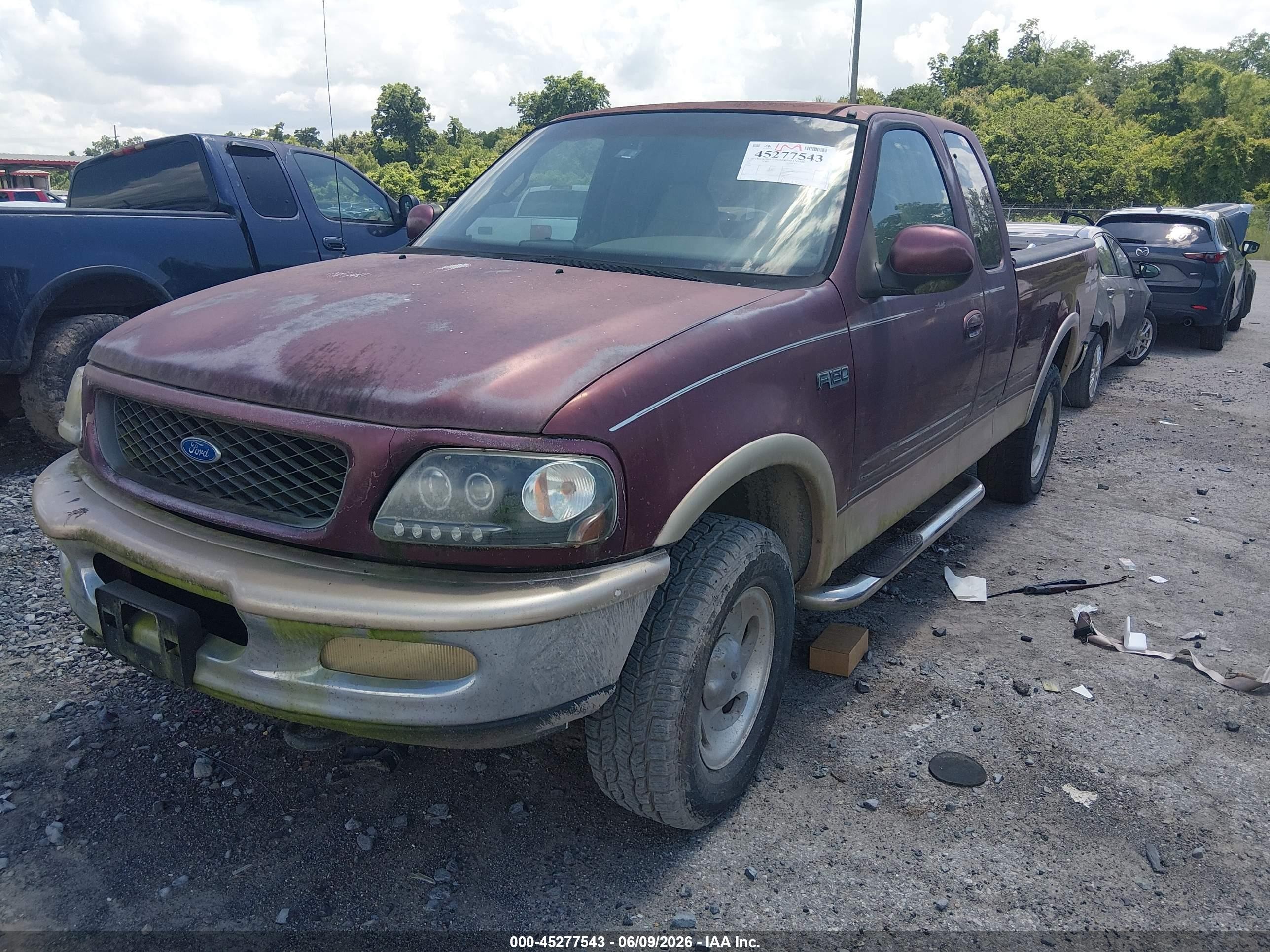 1997 Ford F150   Burgundy vin: 1FTDX1862VNB02664
